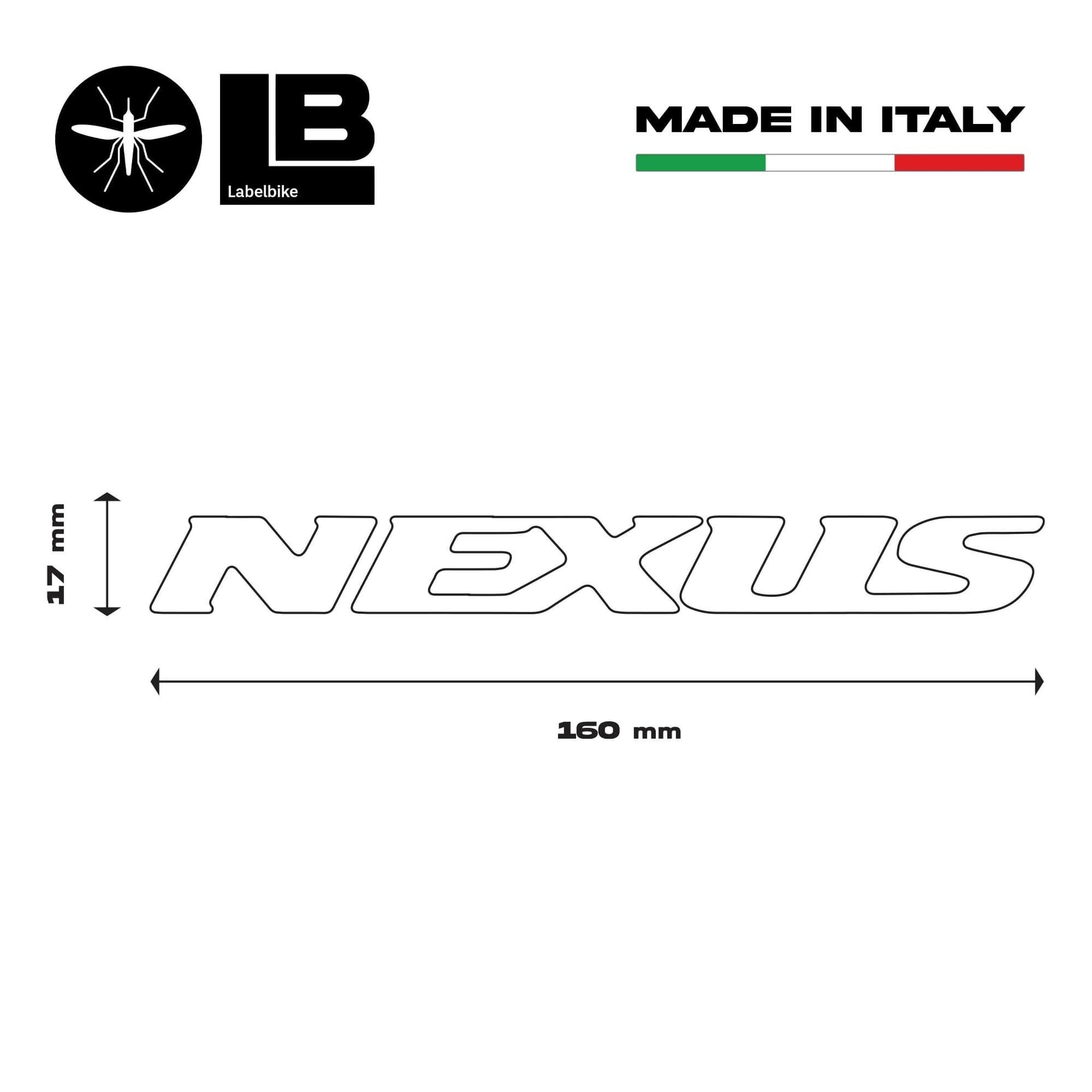 2 Adesivi Stickers in Resina 3D Scritta Nexus Compatibili per Scooter Gilera - 6