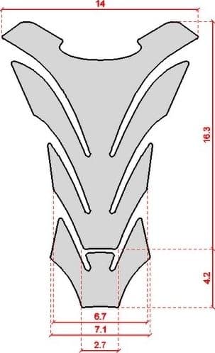 PARASERBATOIO in GEL 3D BLU PROTEZIONE SERBATOIO compatibile per MOTO GSXR GSX-R - 2
