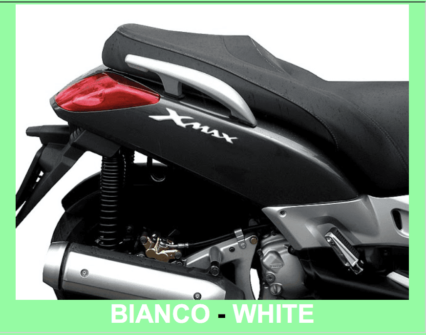 2 ADESIVI/STICKERS in RESINA 3D SCRITTA XMAX per SCOOTER Accessori YAMAHA X MAX - 7