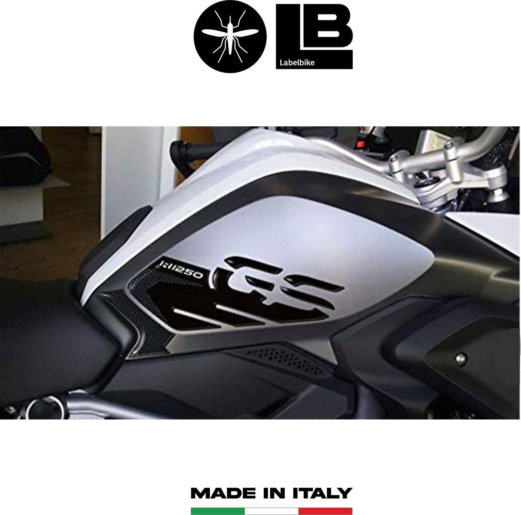 2 Adesivi in Resina Gel 3D Protezioni Laterali compatibili con Bmw Gs R1250 - 2