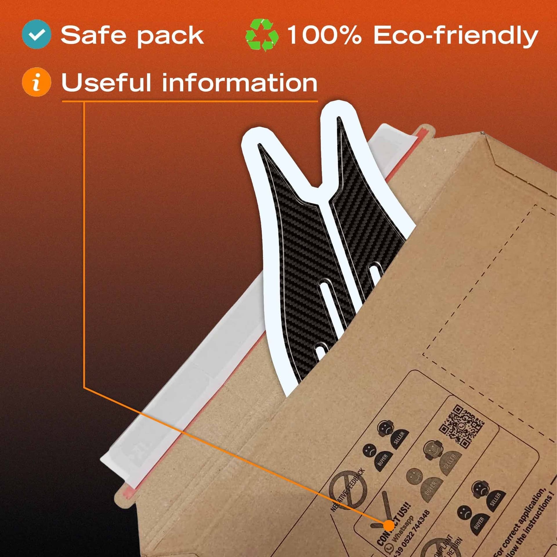 ADESIVI 3D PROTEZIONE PEDANE LATERALI compatibili kymco XCITING S 400 2018-2023 - 5