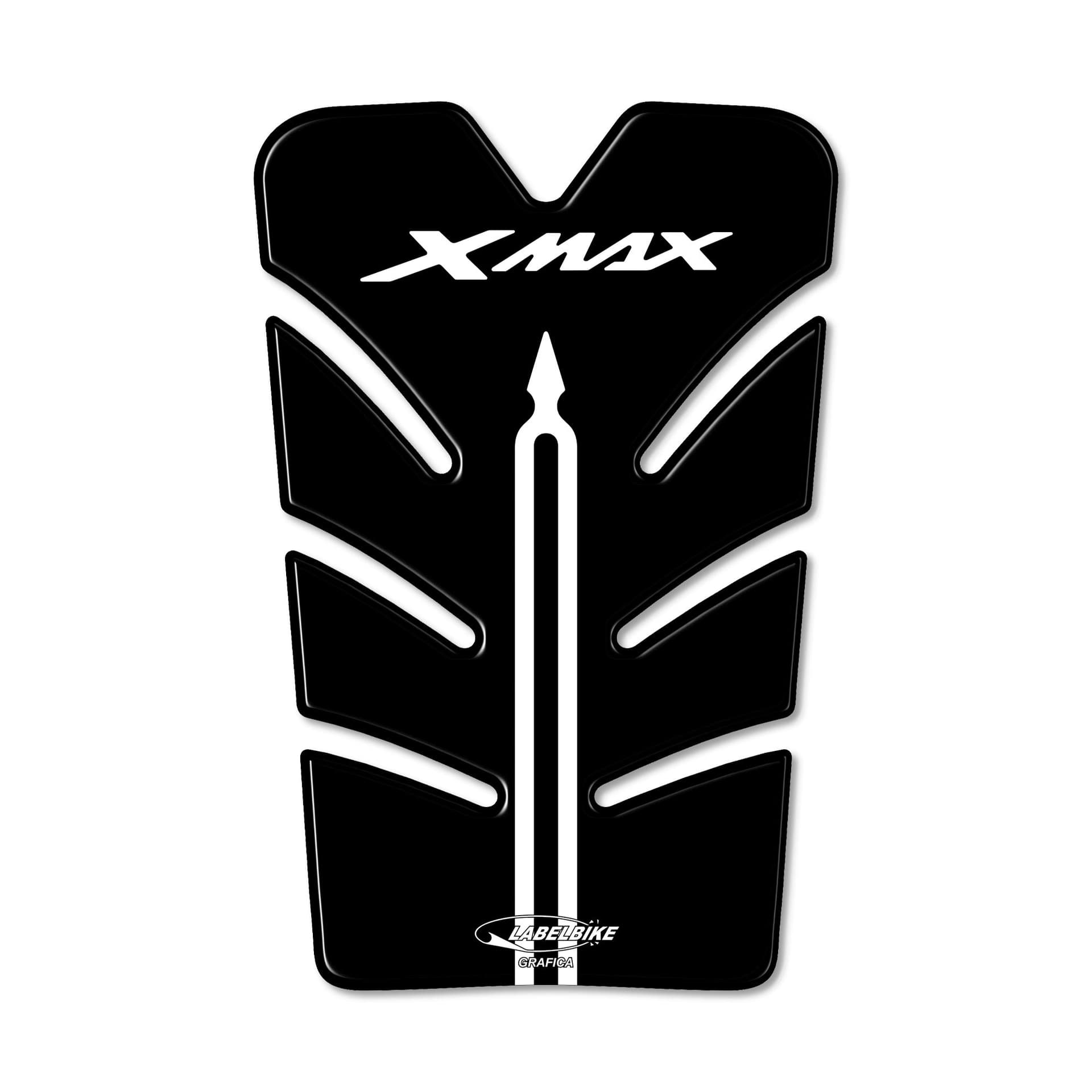 ADESIVO 3D SPORTELLO SERBATOIO X MAX PARASERBATOIO per SCOOTER YAMAHA XMAX 2010-2013 - 4