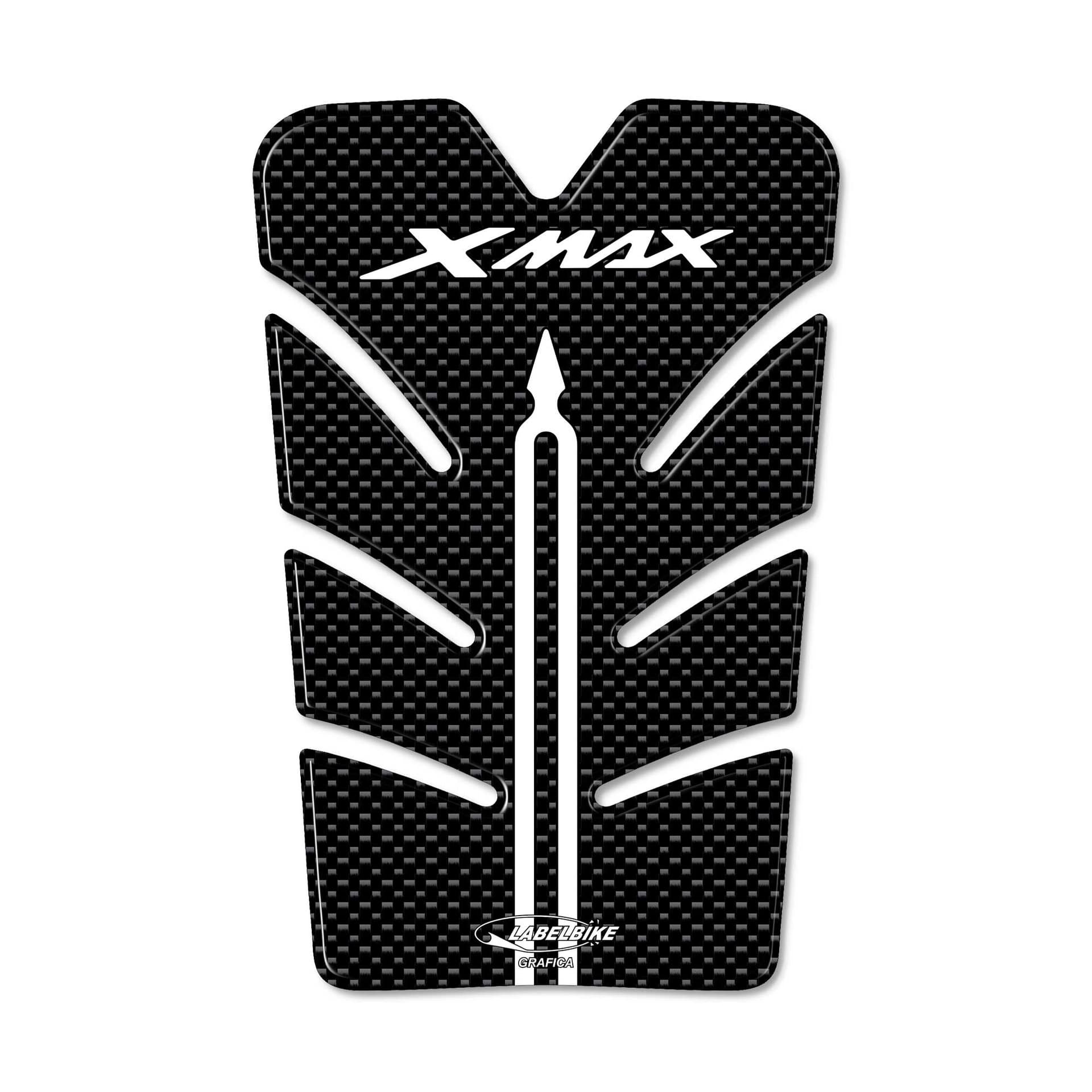 ADESIVO 3D SPORTELLO SERBATOIO X MAX PARASERBATOIO per SCOOTER YAMAHA XMAX 2010-2013 - 3