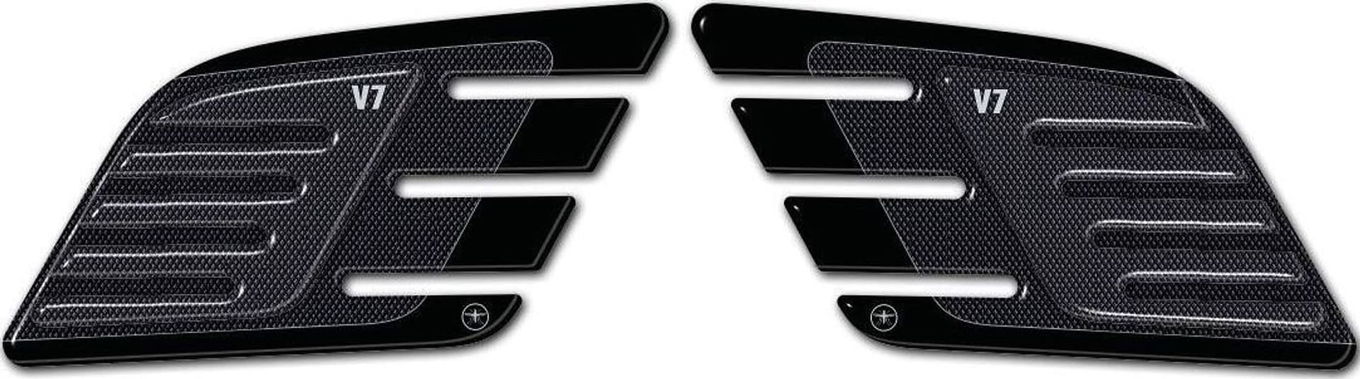 2 PROTEZIONI GINOCCHIA LATERALI SERBATOIO 3D compatibili per MOTO GUZZI V7 NEW - 5