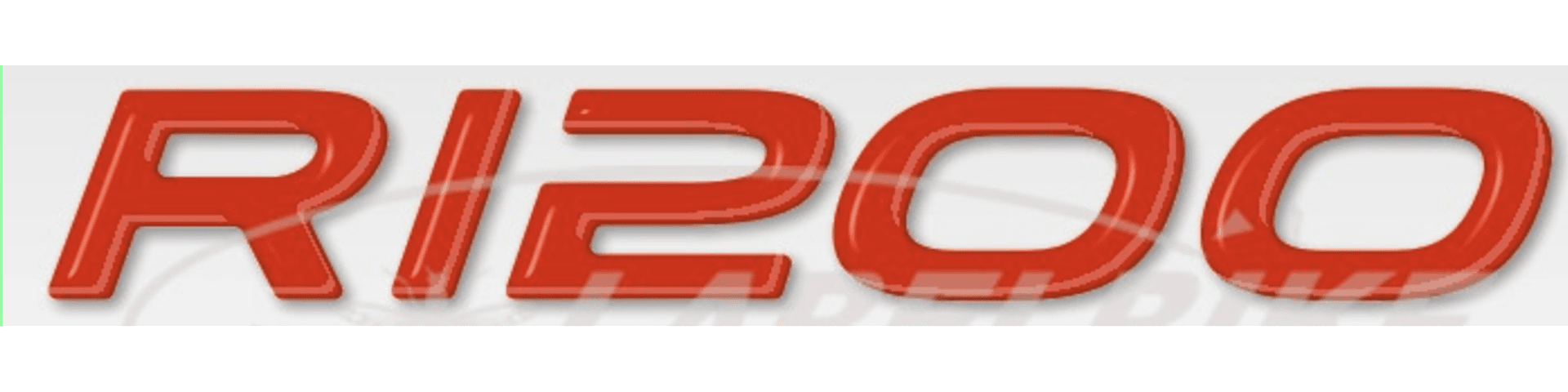 2 Adesivi in Resina Gel Scritte R1200 compatibili con Bmw Gs - Stickers 3D – Rosso – Labelbike – rosso