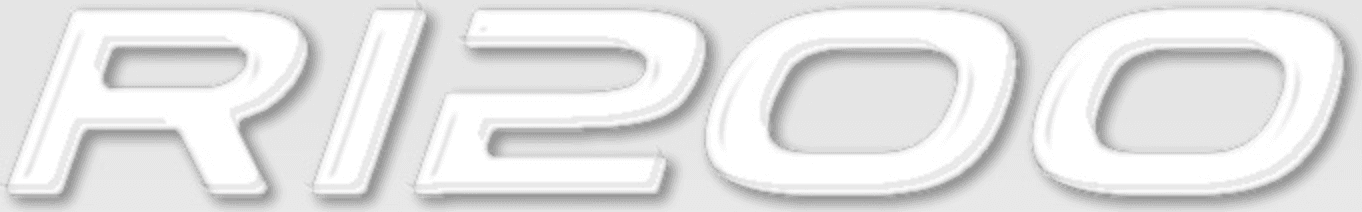 2 Adesivi in Resina Gel Scritte R1200 compatibili con Bmw Gs - Stickers 3D - 5