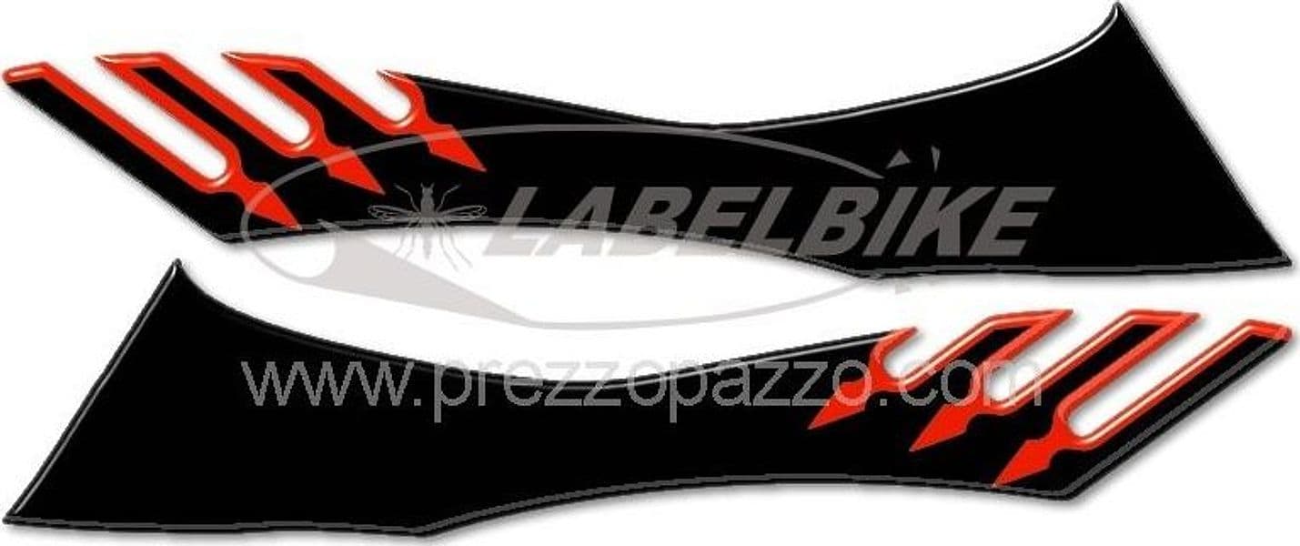 2 ADESIVI 3D GRANDI NERI-CARBONIO TUNING T MAX per SOTTO SELLA MOTO YAMAHA TMAX 08-11 - 8