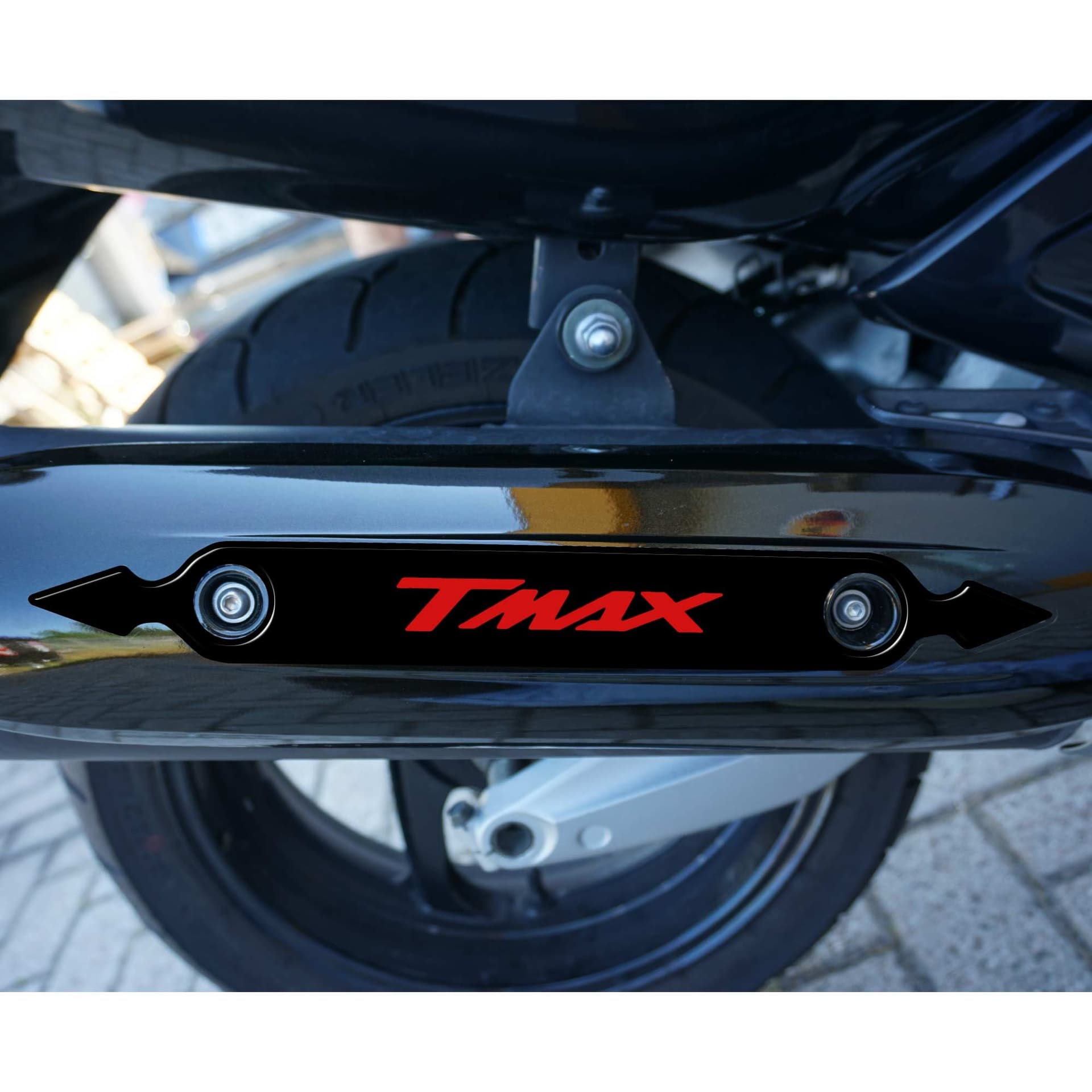 ADESIVO PROTEZIONE MARMITTA TMAX  SCARICO compatibile per YAMAHA T MAX 2001-2007 - 9