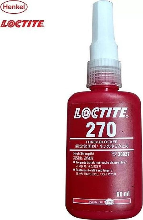 LOCTITE 270 50ML Frenafiletti alta resistenza serraggio sigillo permanente industriale - 2