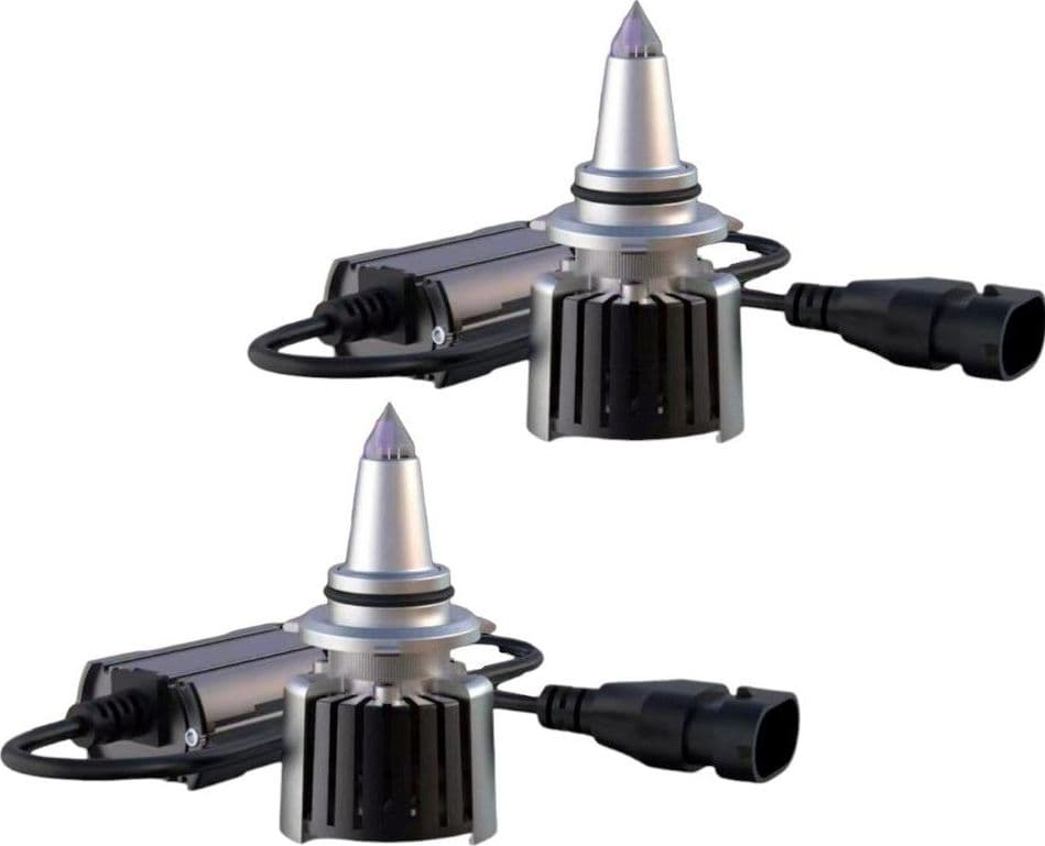 Kit Full Led HIR2 9012 Laser Fari Lenticolari 120W 6000K Aygo Prius Auris Jaguar Yaris Astra Canbus No Error – argentato