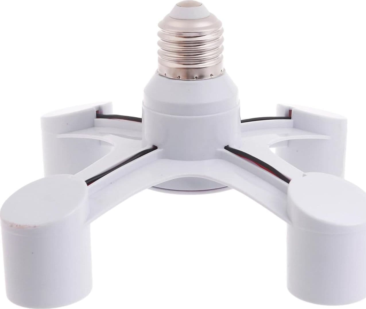 Adattatore 4-in-1 E27 lampadina Moltiplicare Lampadario Splitter con 4 postazioni bianco 220V – moderno