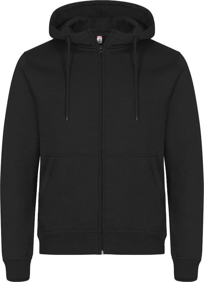Felpa Clique Miami Nero con Zip e Cappuccio - 2