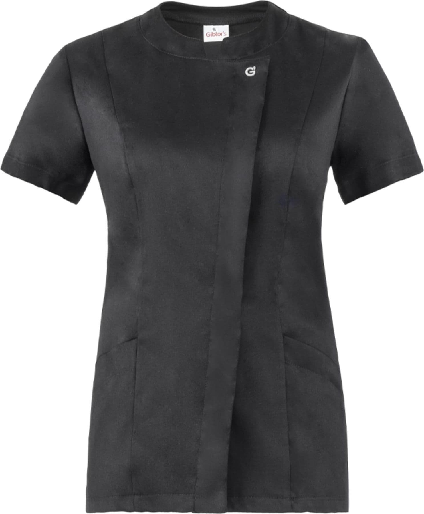 Casacca Chiara Nero L Casacca Donna Manica Corta Medicale Cucina Estetica
