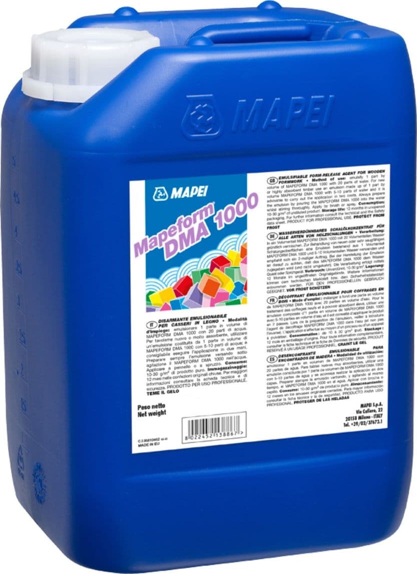 Disarmante Mapei DMA 1000 Casseri Casseformi Legno e Calcestruzzi