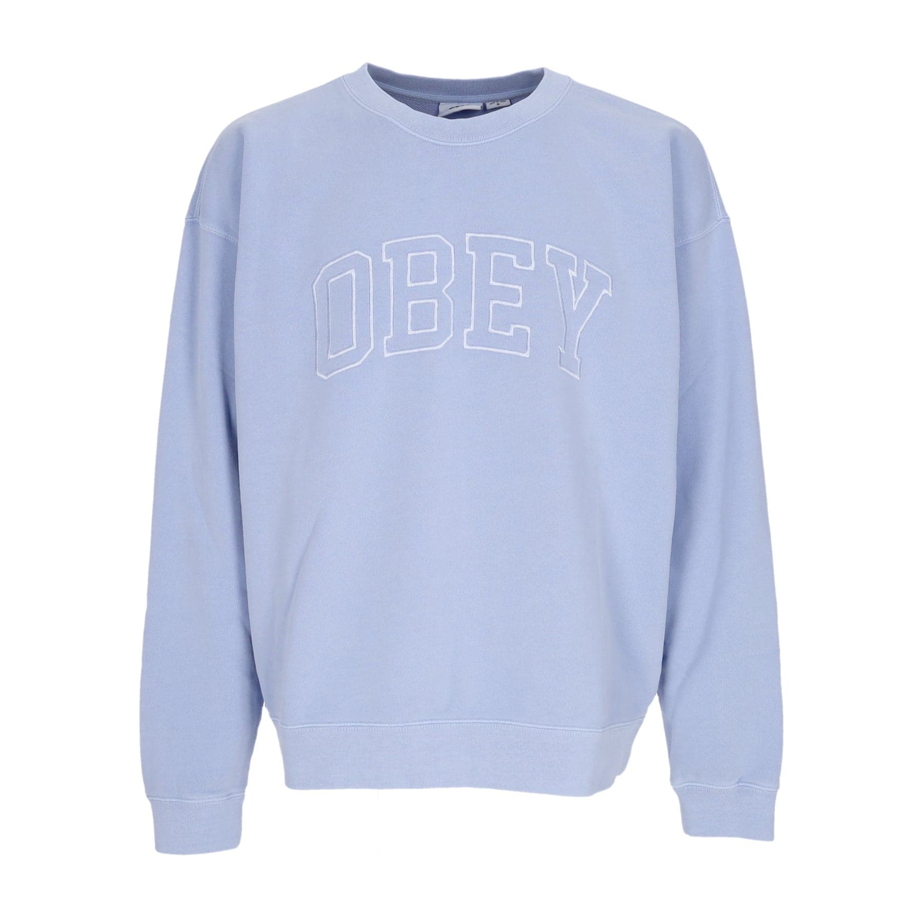 OBEY Felpa Leggera Girocollo Uomo Pigment Collegiate Extra Heavy Crew Fleece Pigment Hydrangea - 4