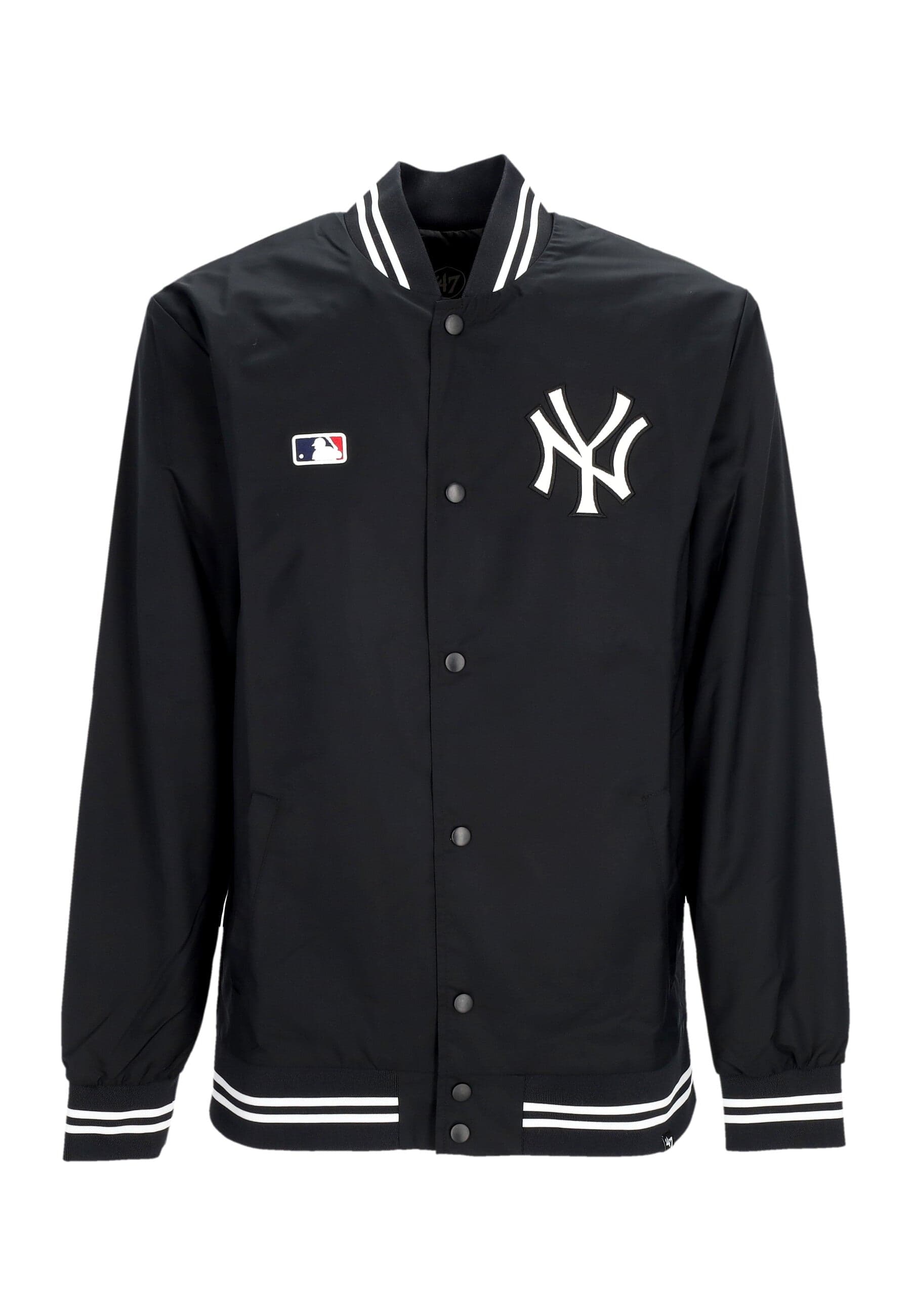 47 BRAND Giubbotto College Uomo Mlb Regent Jacket Neyyan Jet Black - 5
