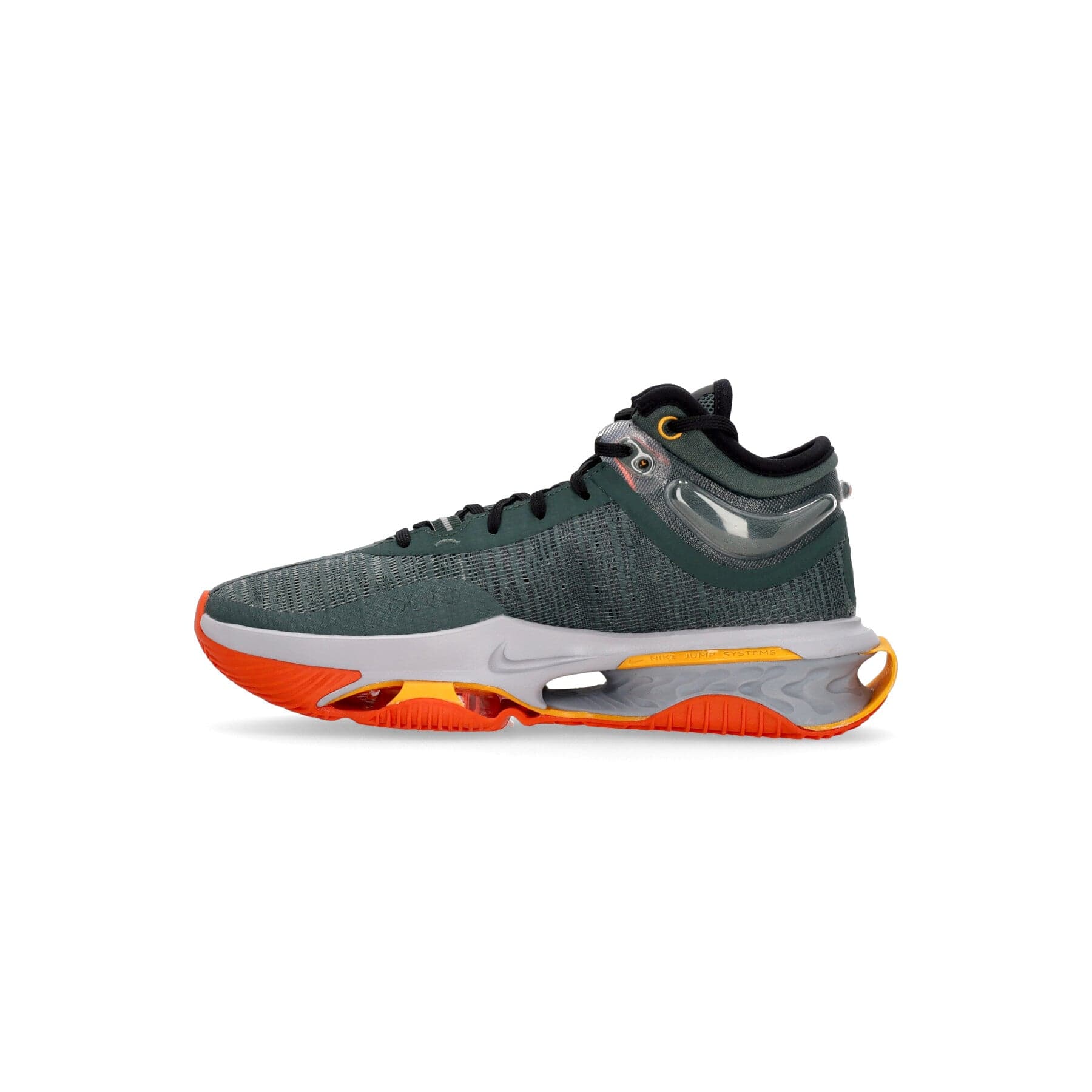 NIKE NBA Scarpa Basket Uomo Air Zoom G.t. Jump 2 Vintage Green/safety Orange/black/fir – 43 – grigio