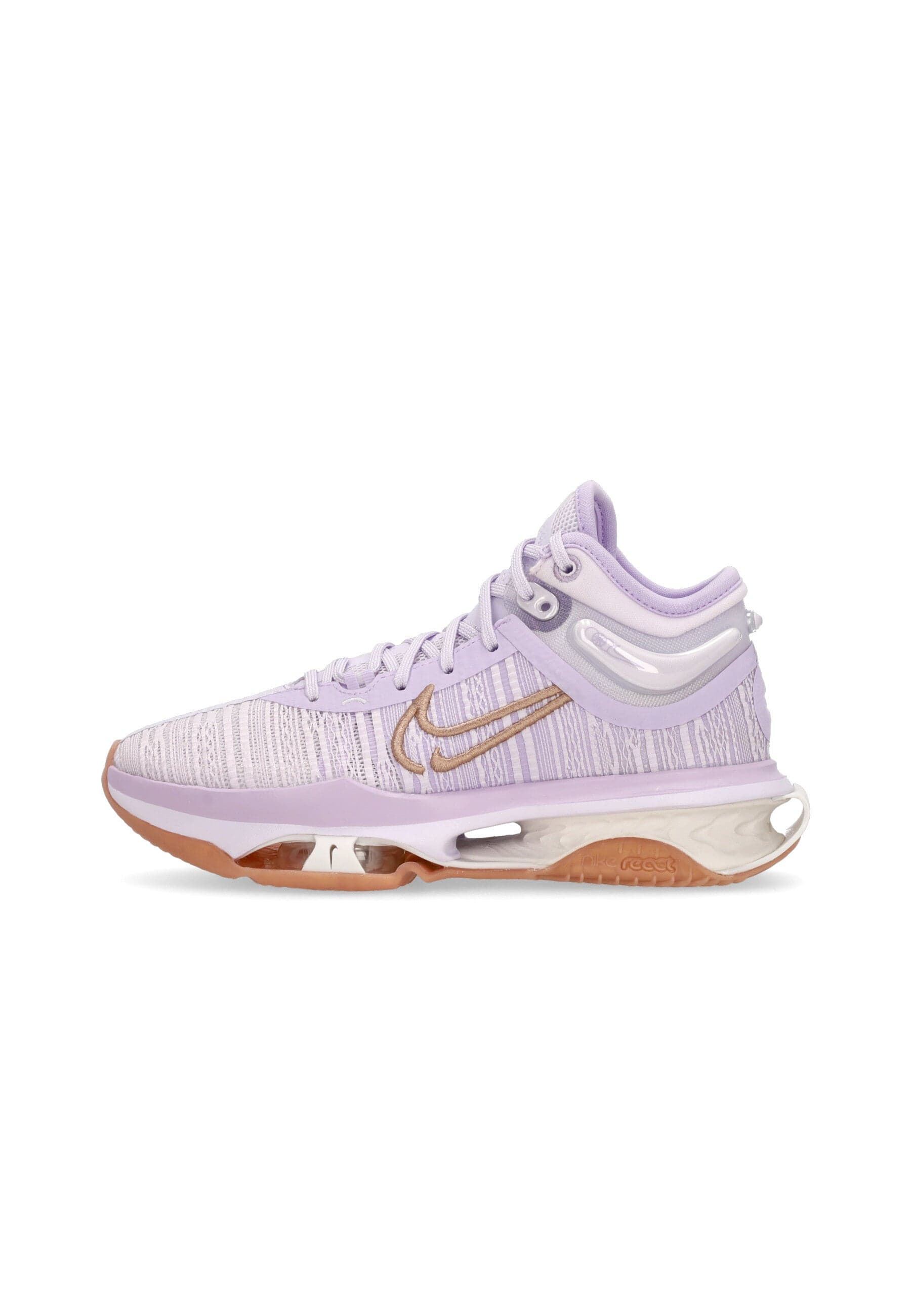 NIKE NBA Scarpa Basket Uomo Air Zoom G.t. Jump 2 Barely Grape/mtlc Red Bronze/lilac Bloom - 7