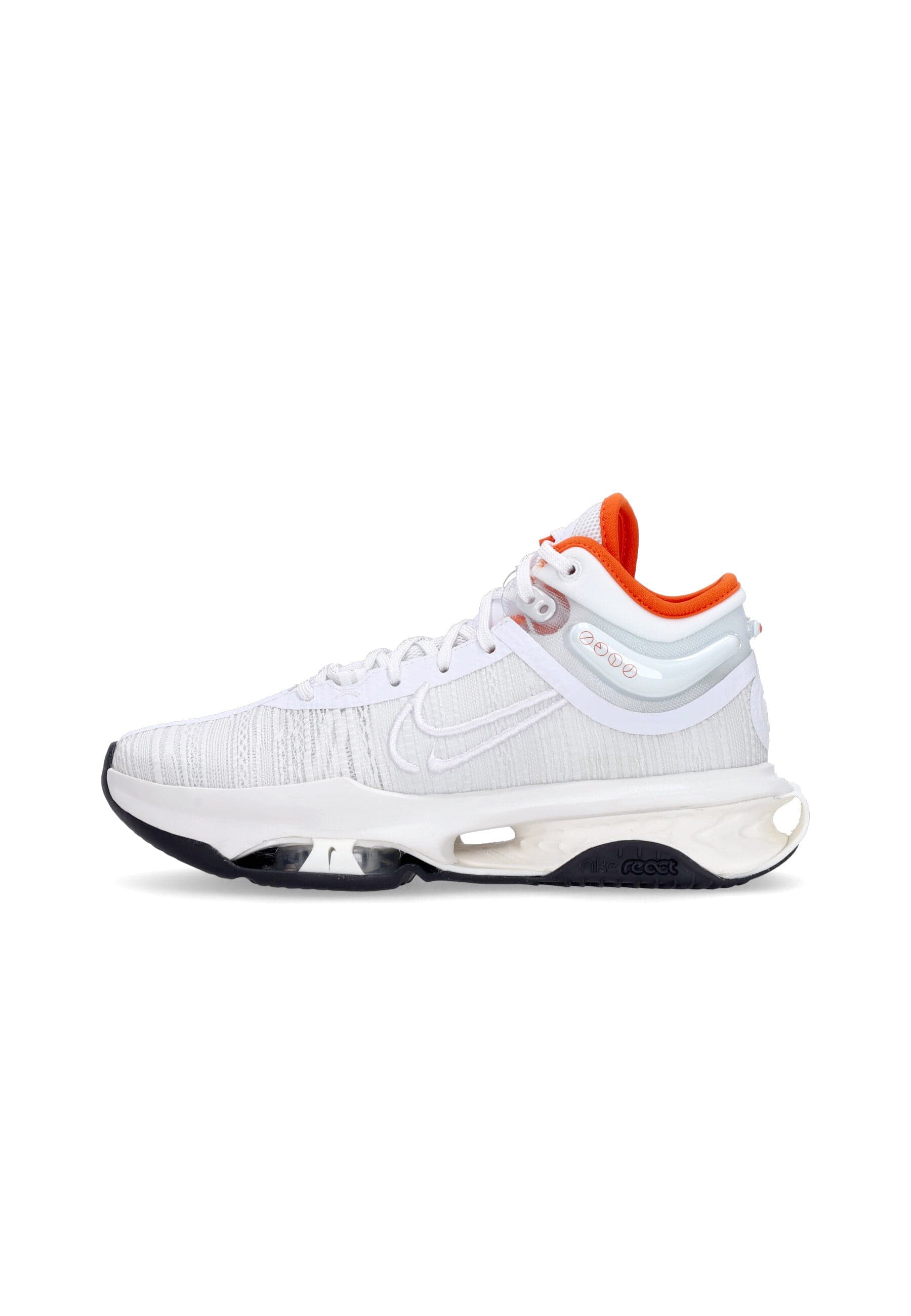 NIKE NBA Scarpa Basket Uomo Air Zoom G.t. Jump 2 White/white/sail/safety Orange - 7