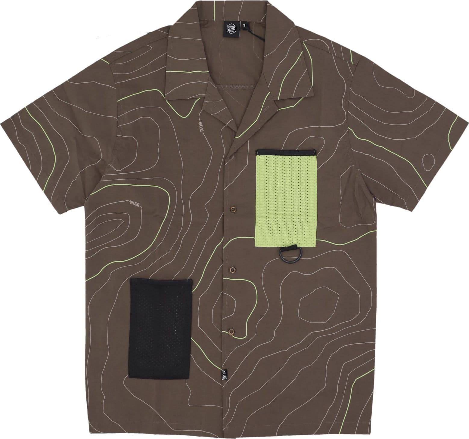 DOLLY NOIRE Camicia Manica Corta Uomo Dune Bowling Shirt Brown – maglia