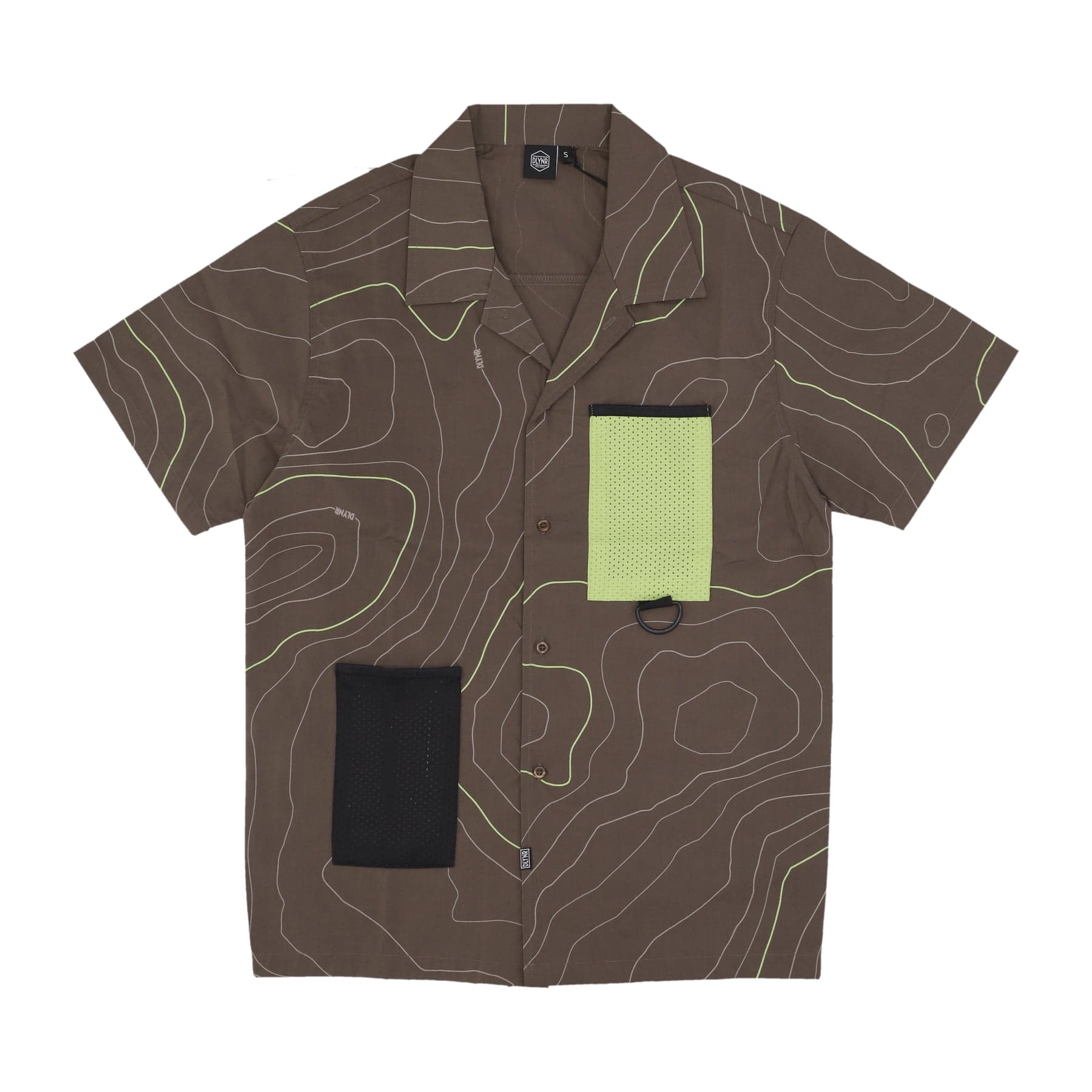 DOLLY NOIRE Camicia Manica Corta Uomo Dune Bowling Shirt Brown - 3