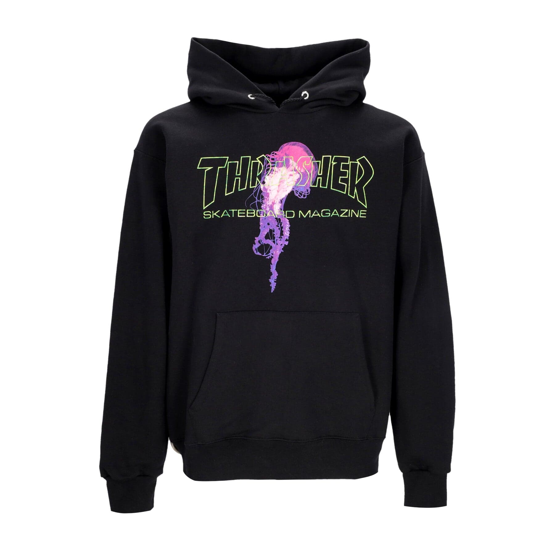 THRASHER Felpa Cappuccio Uomo Atlantic Drift Hoodie Black - 3