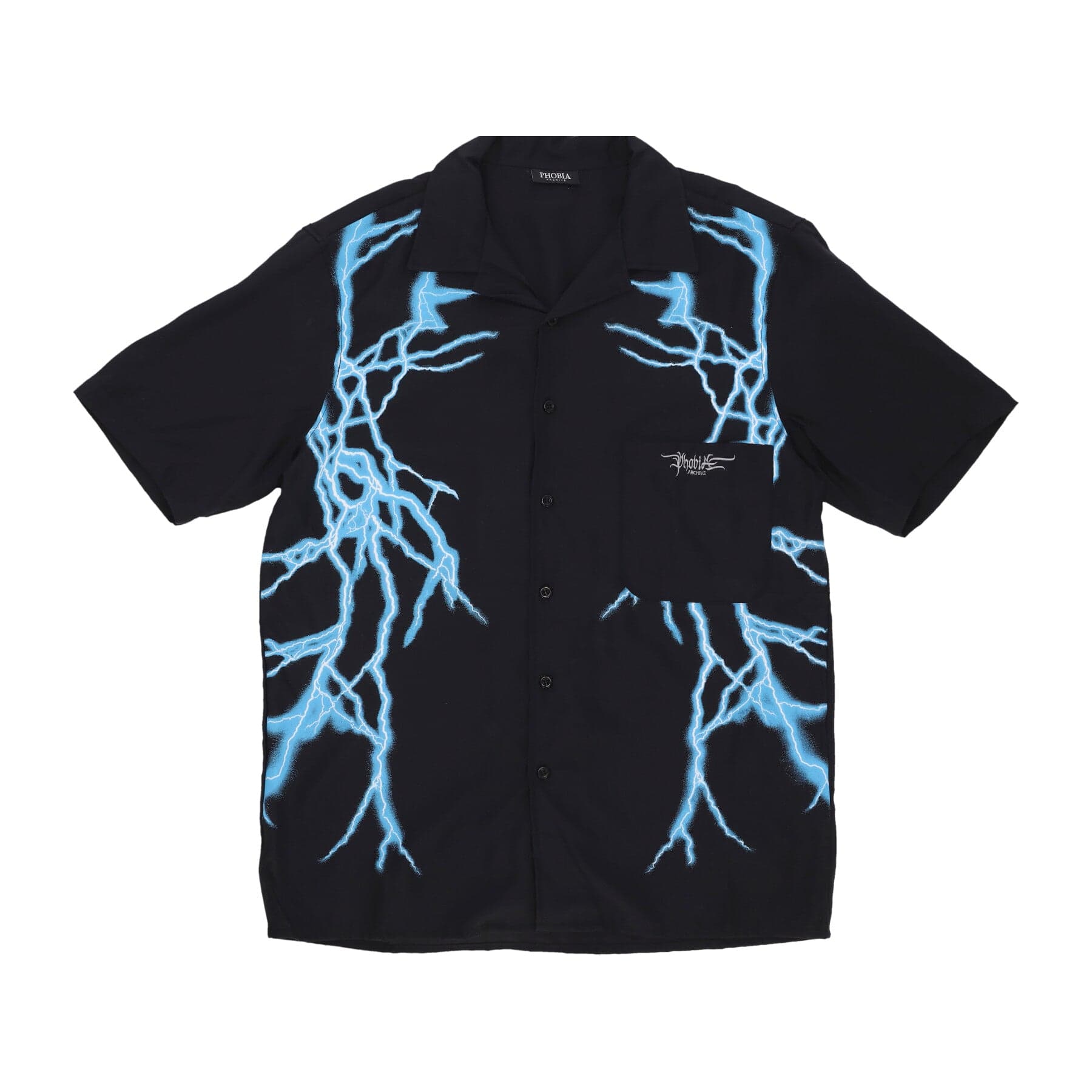PHOBIA Maglietta Uomo Lateral Lightning Shirt Black/light Blue - 4