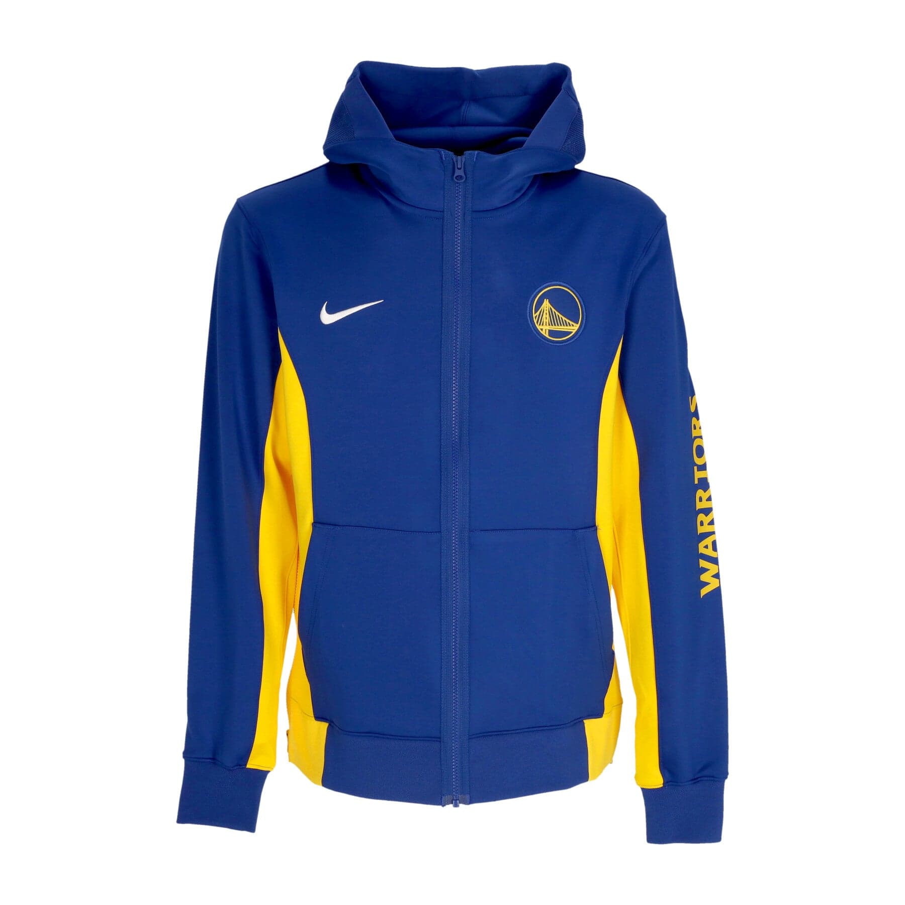 NIKE NBA Giacca Tuta Cappuccio Uomo Nba Showtime Dri-fit  Full-zip Hoodie Golwar Rush Blue/amarillo/amarillo/white - 3