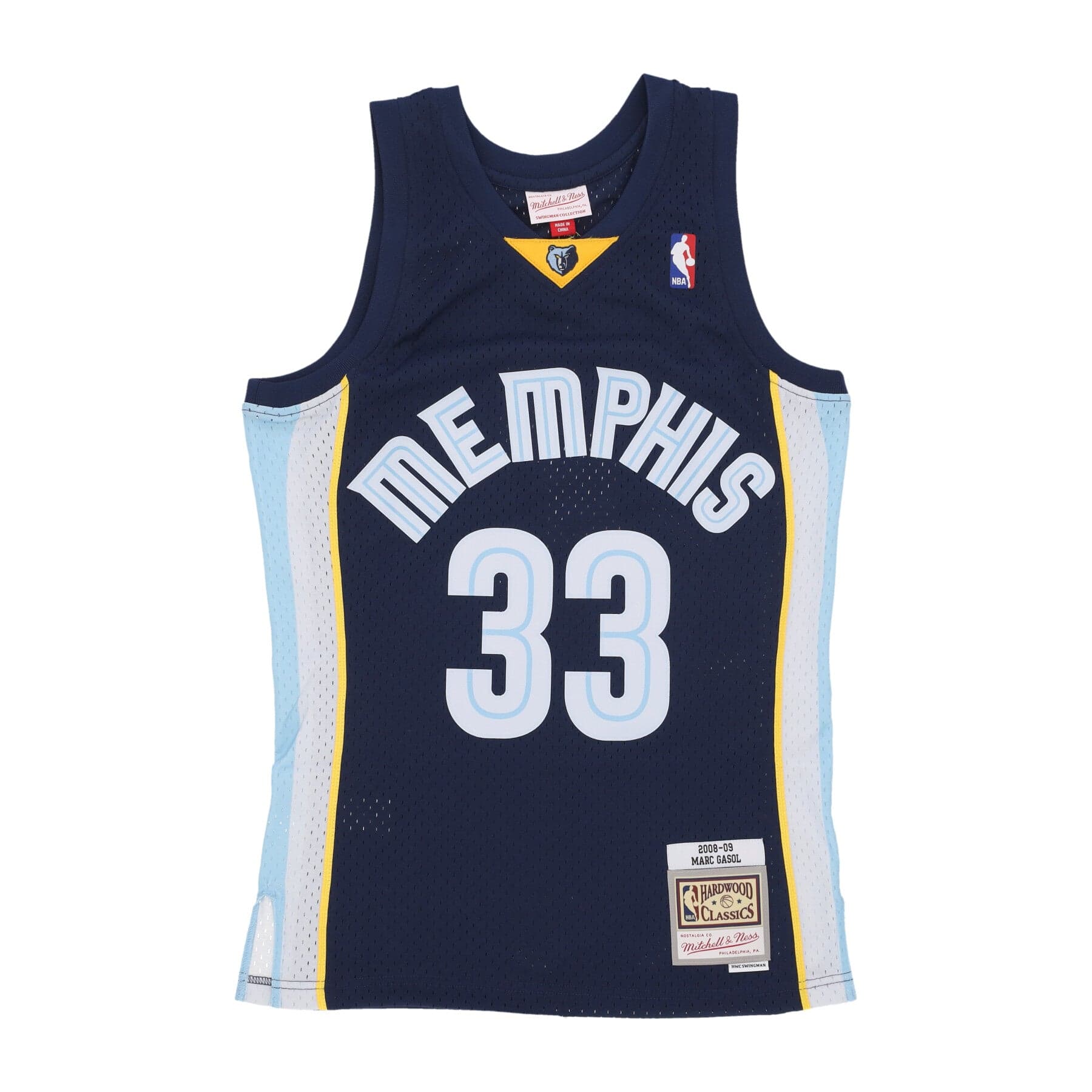 MITCHELL &amp; NESS Canotta Basket Uomo Nba Dark Jersey 2008 No 33 Marc Gasol Memgri Original Team Colors – Mitchell & Ness