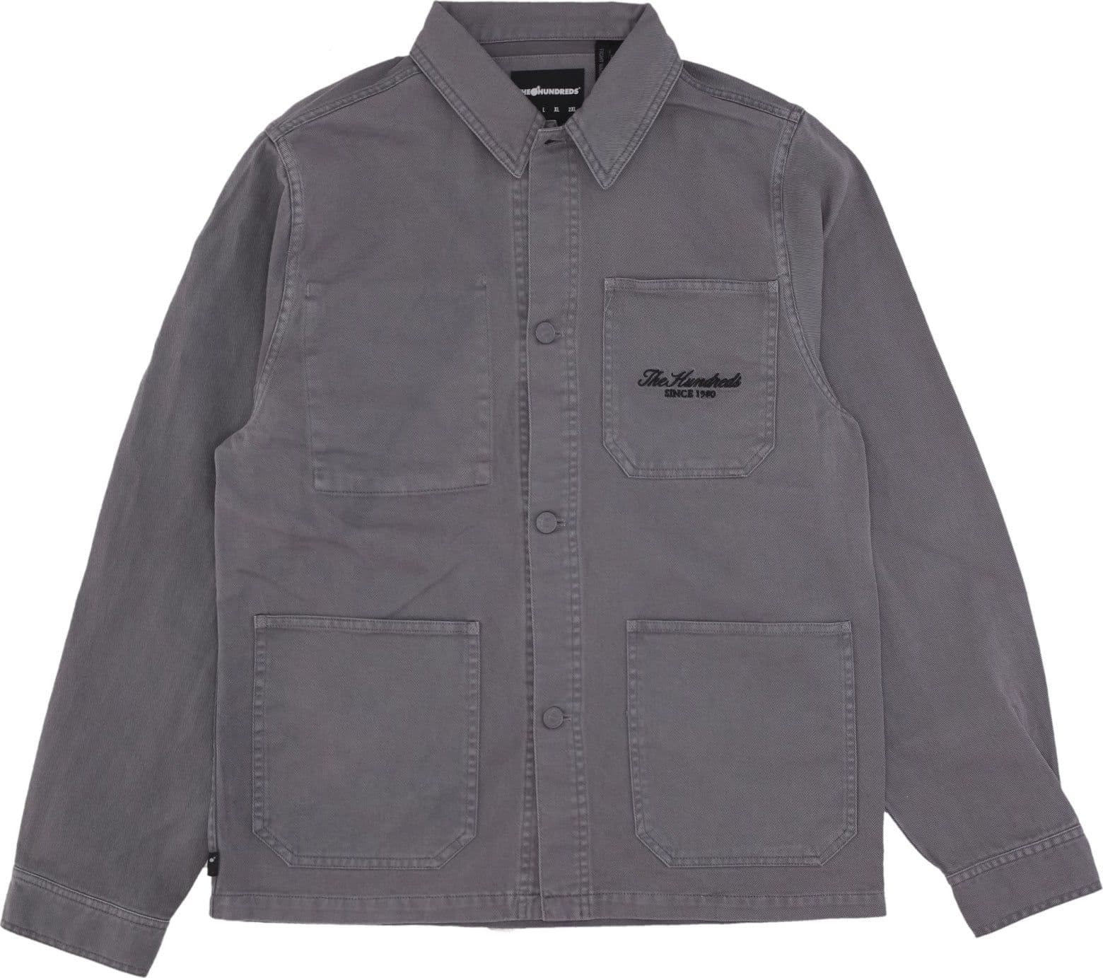 THE HUNDREDS Giacca Workwear Uomo Lens Work Jacket Grey – XL – maglia