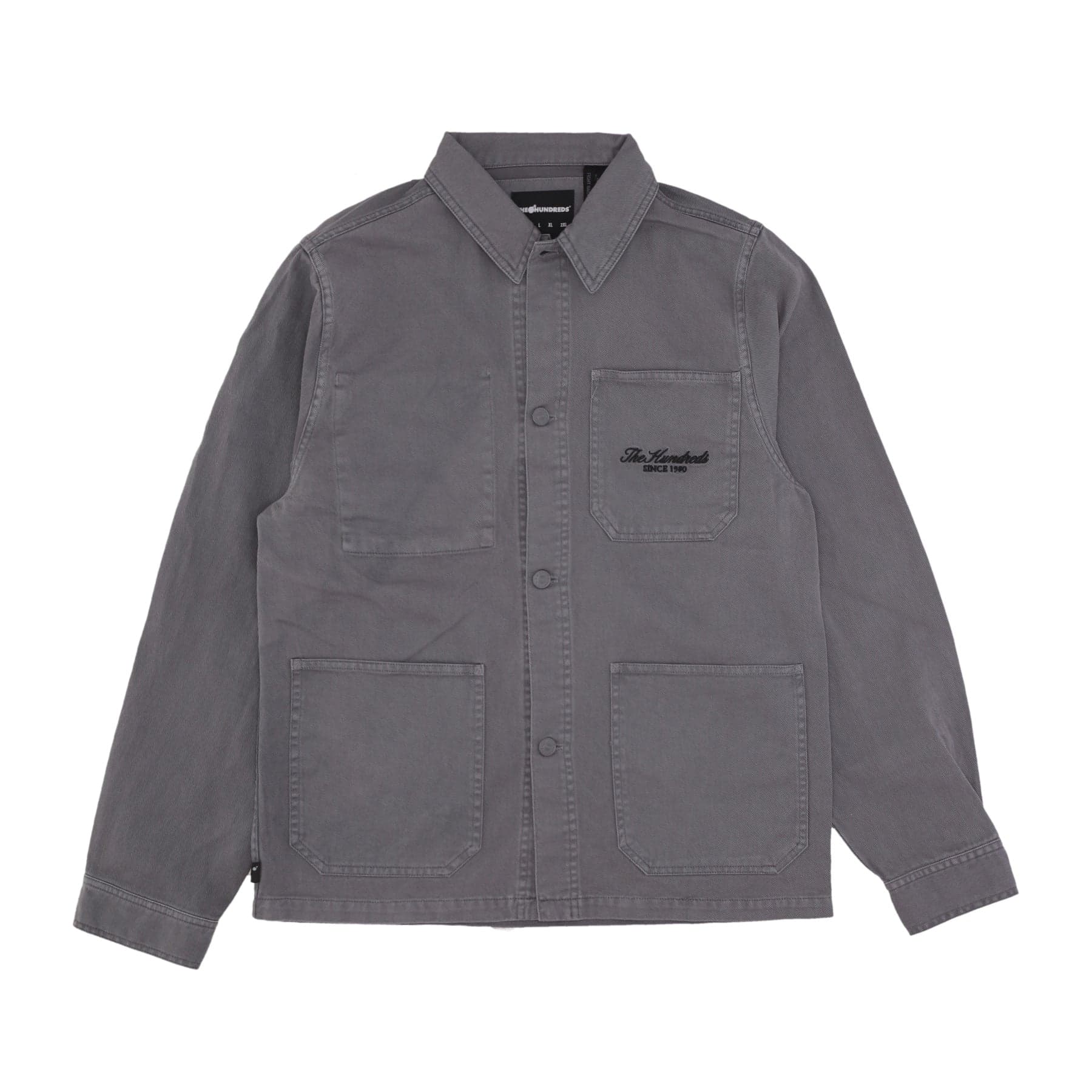 THE HUNDREDS Giacca Workwear Uomo Lens Work Jacket Grey - 4