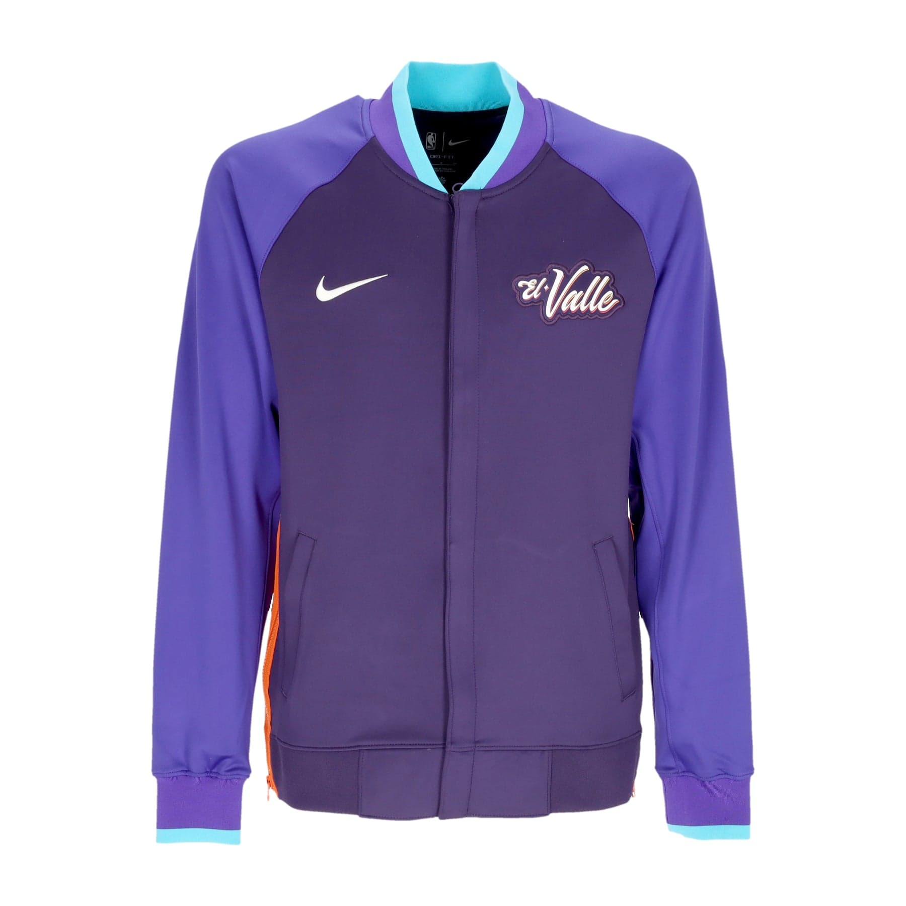 NIKE NBA Felpa College Uomo Nba City Edition 2023/24 Showtime Jacket Phosun Ink/dark Concord/brilliant Orange/white - 3