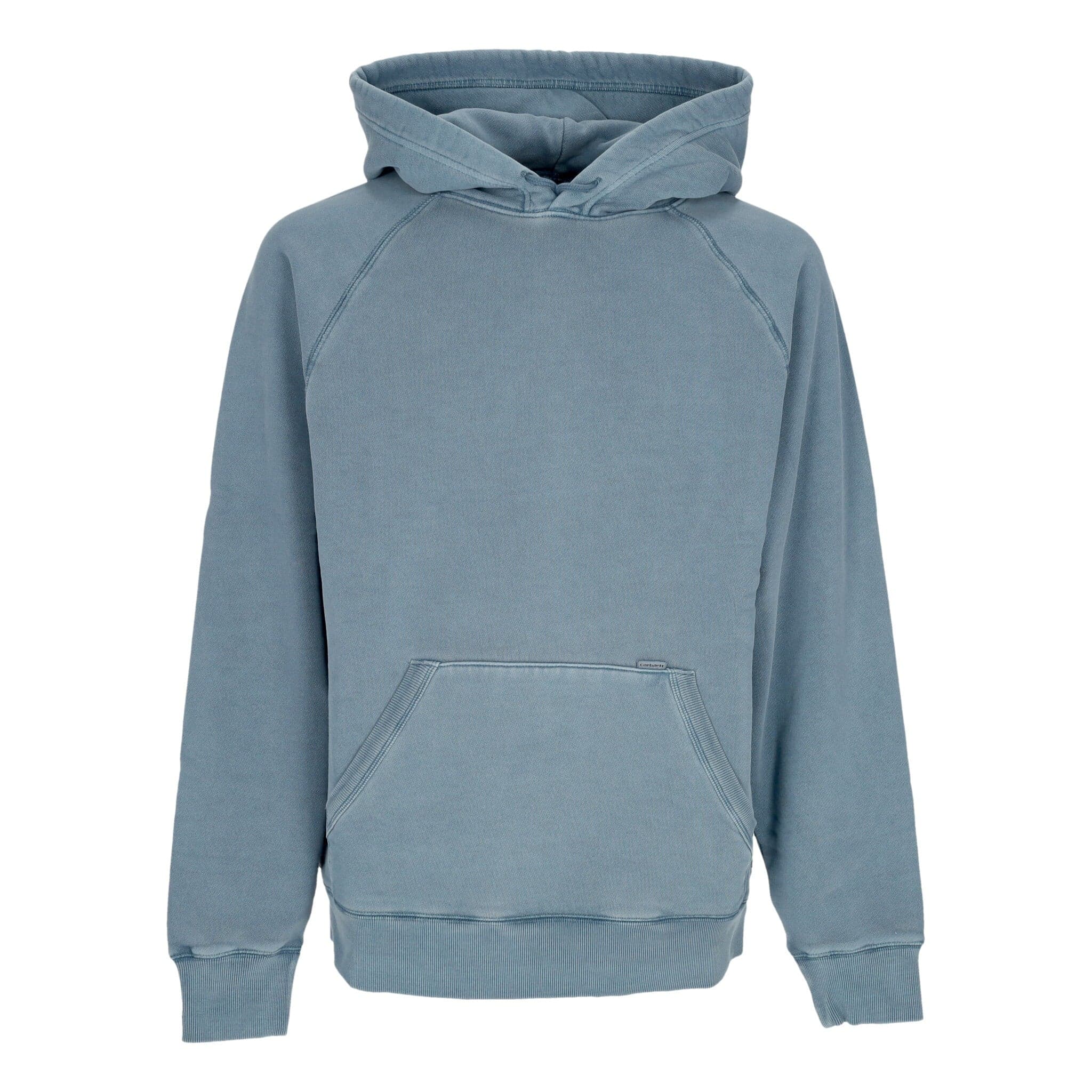 CARHARTT WIP Felpa Cappuccio Uomo Taos Hooded Vancouver Blue Garment Dye - 3