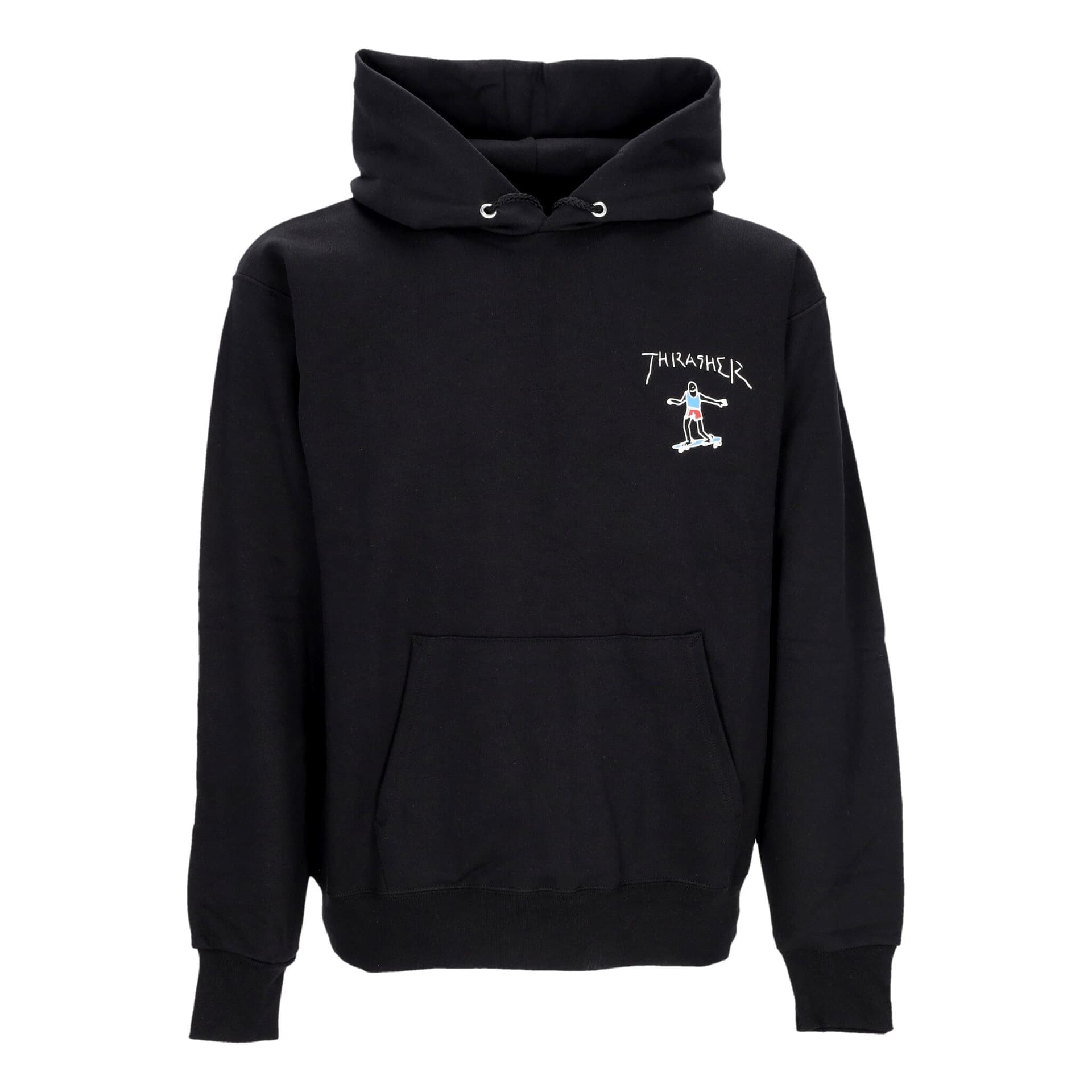 THRASHER Felpa Cappuccio Uomo Gonz Mini Logo Hoodie Black - 3