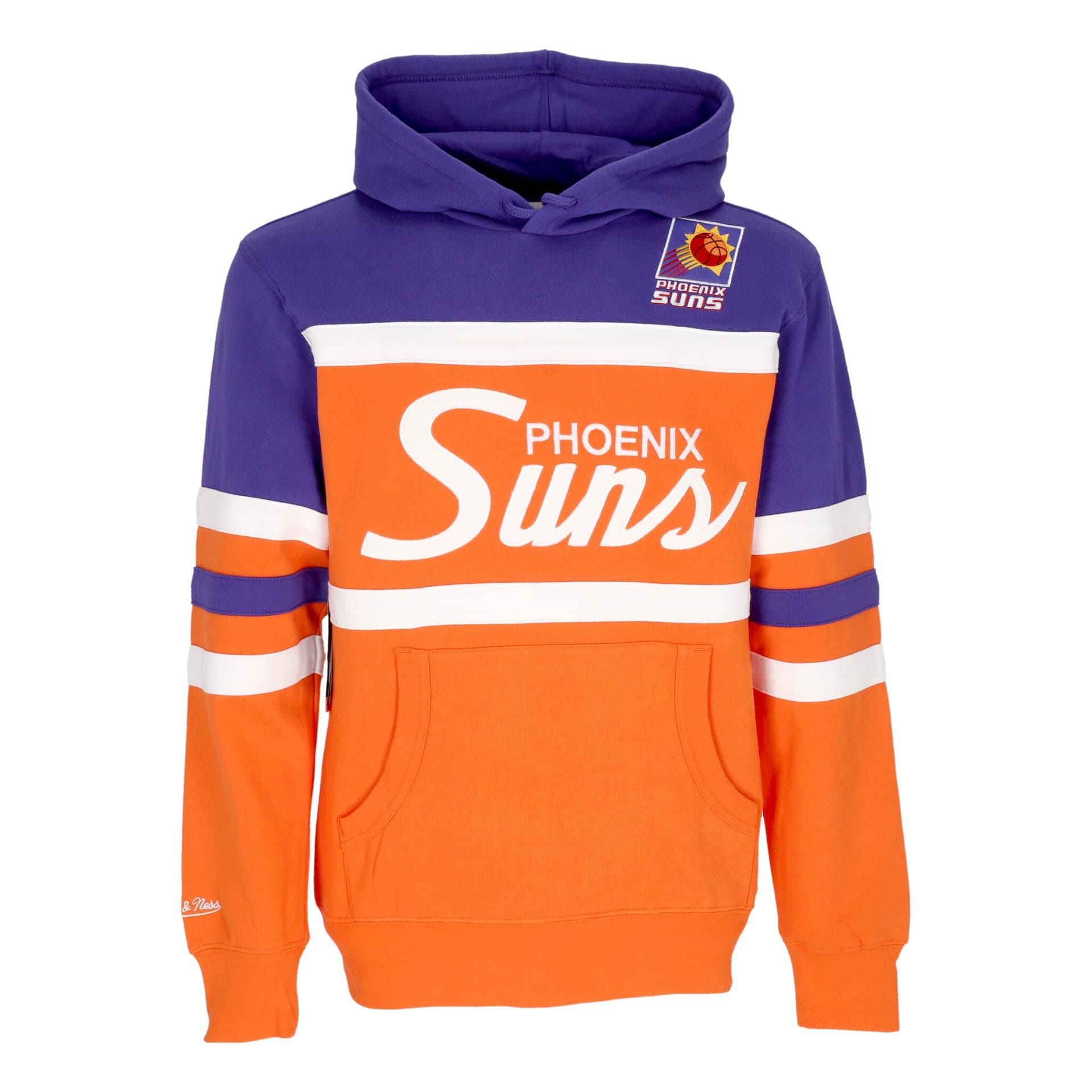 MITCHELL &amp; NESS Felpa Cappuccio Uomo Nba Head Coach Hoodie Phosun Original Team Colors - 3