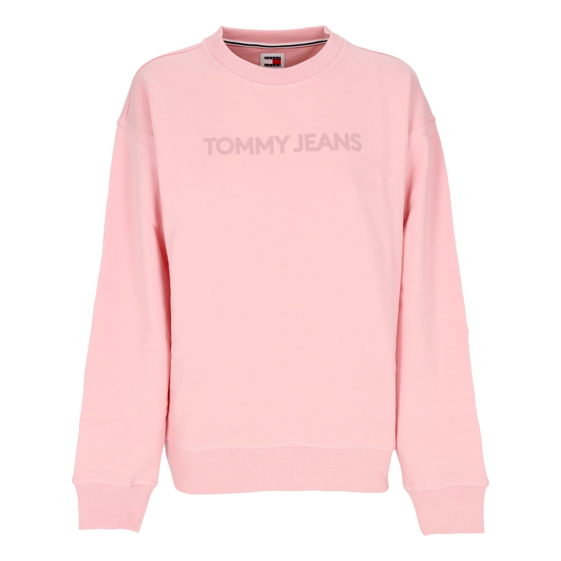 Tommy Hilfiger Felpa Leggera Girocollo Donna Relaxed Bold Classic Crewneck Ballet Pink - 3