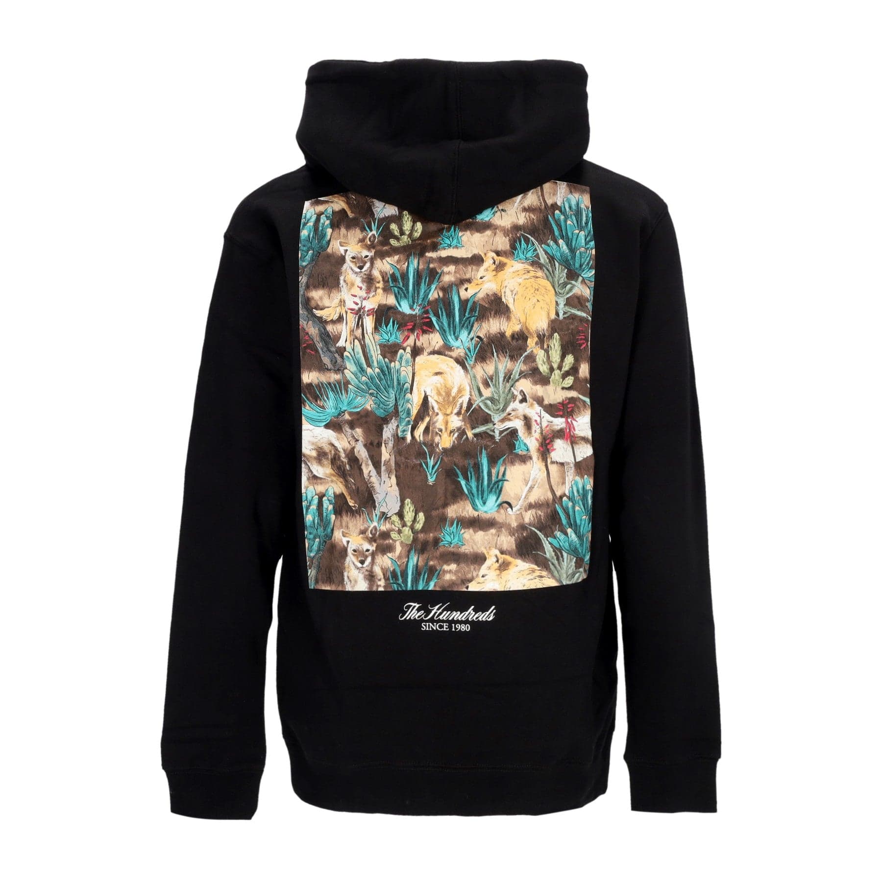 THE HUNDREDS Felpa Cappuccio Uomo Wander Pullover Black - 3