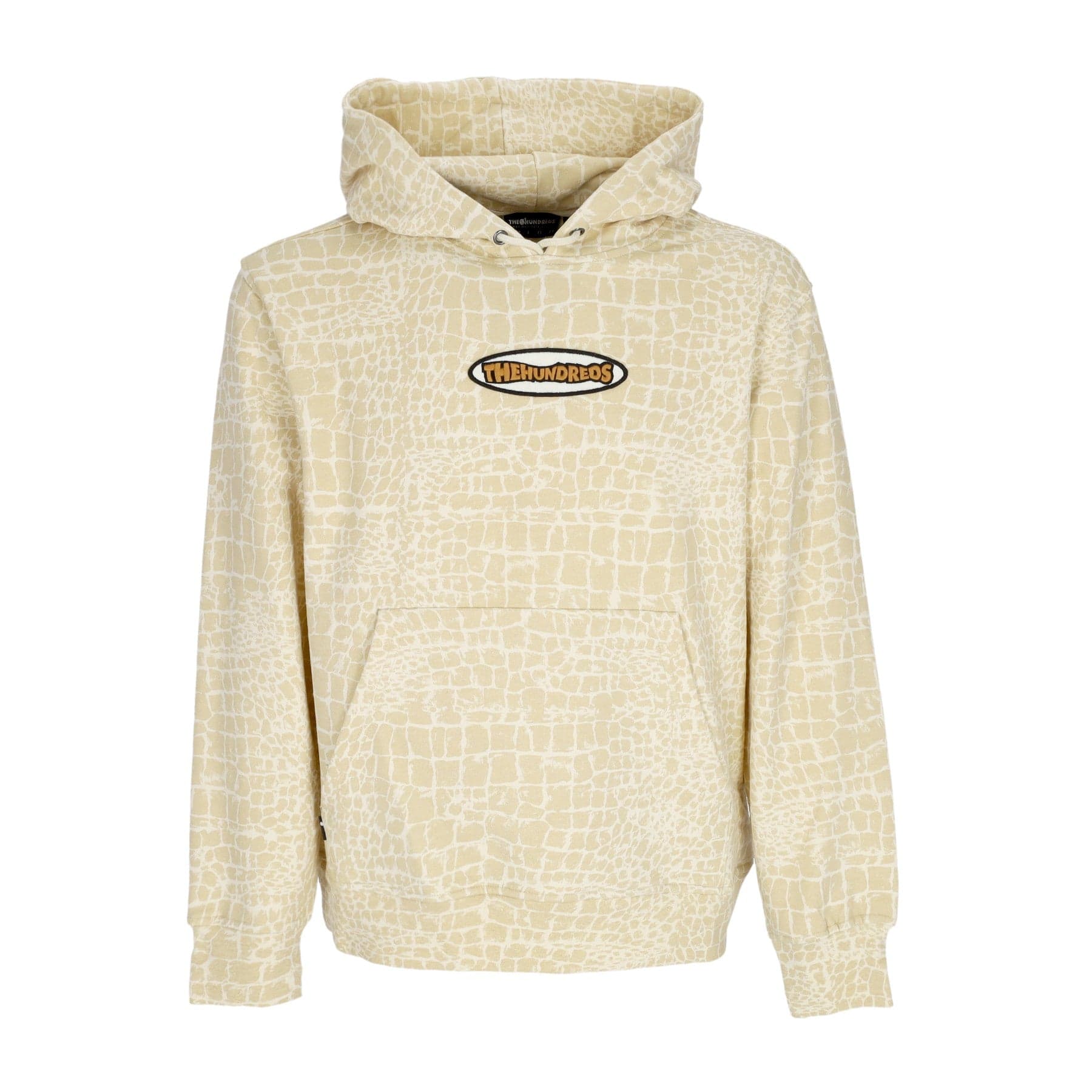 THE HUNDREDS Felpa Leggera Cappuccio Uomo Croc Pullover Off White - 3