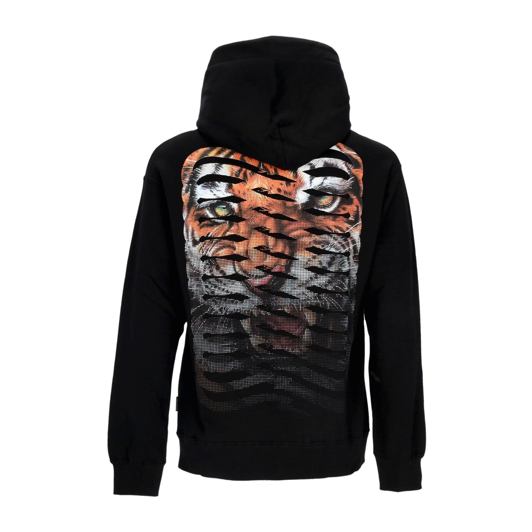 PROPAGANDA Felpa Cappuccio Uomo Ribs Tiger Hoodie Black - 3