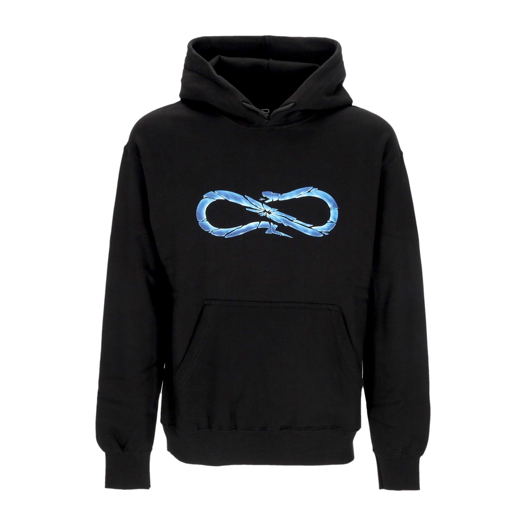 PROPAGANDA Felpa Cappuccio Uomo Logo Glass Hoodie Black - 3