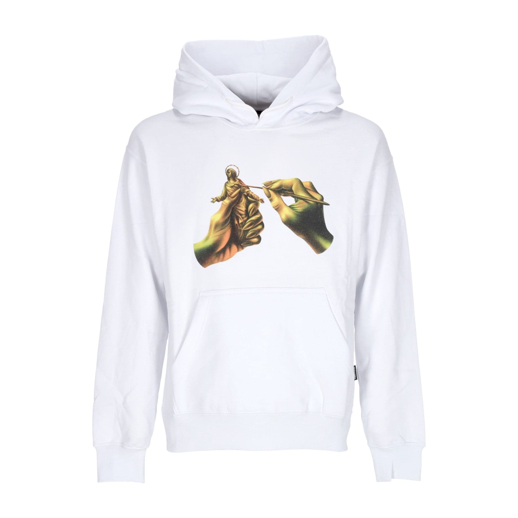 PROPAGANDA Felpa Cappuccio Uomo Dominet Hoodie White – S – giacca