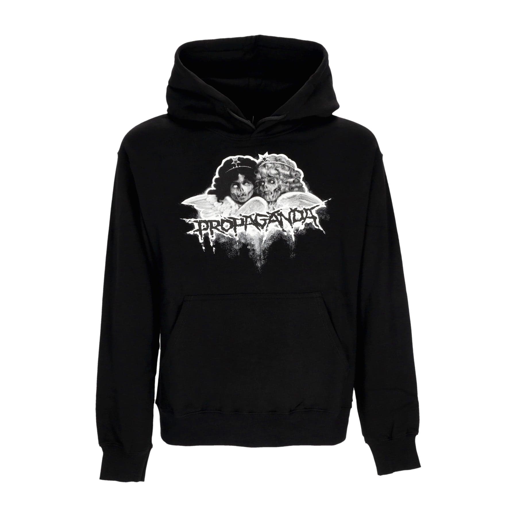 PROPAGANDA Felpa Cappuccio Uomo Innocent Hoodie Black - 3