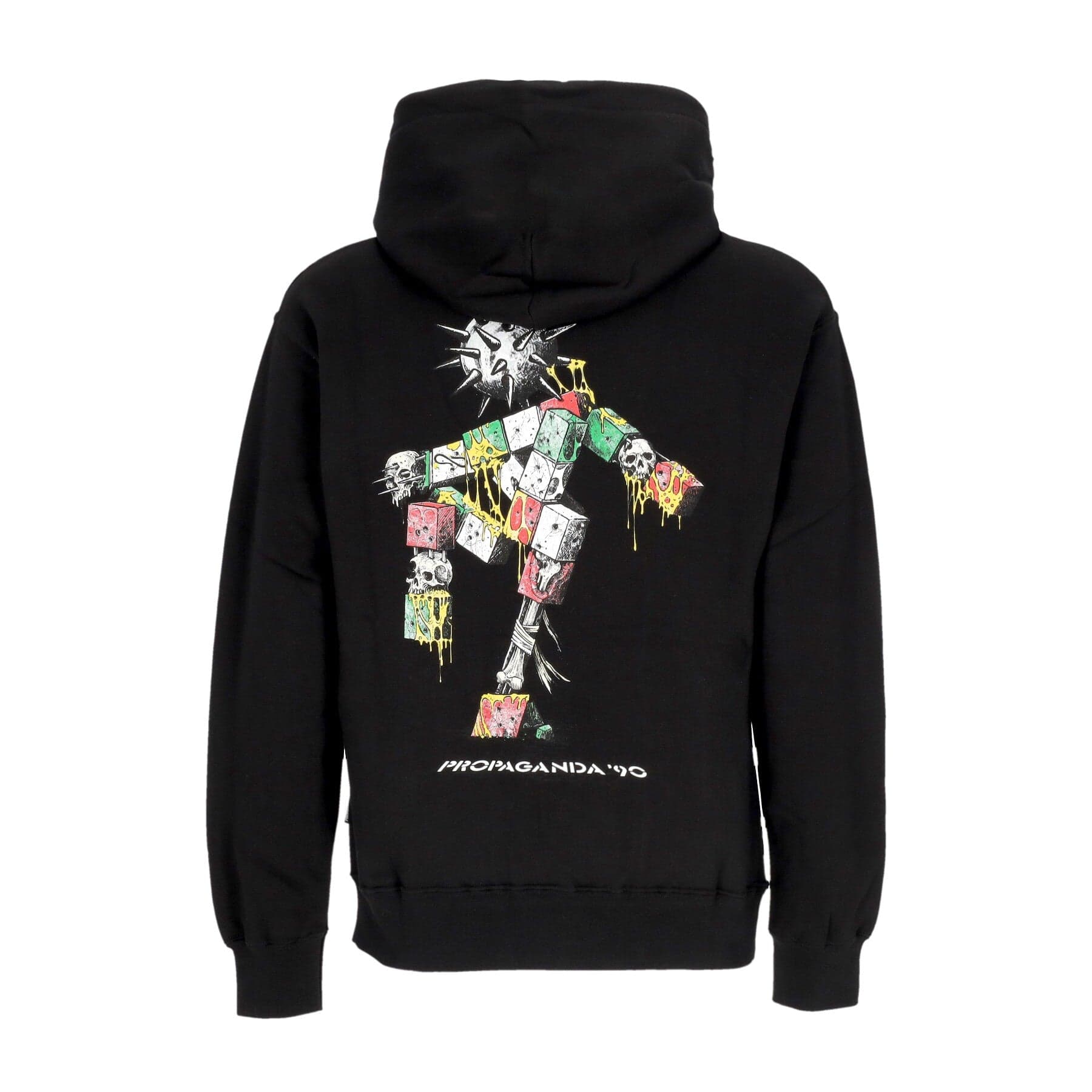 PROPAGANDA Felpa Cappuccio Uomo Novanta Hoodie Black - 3