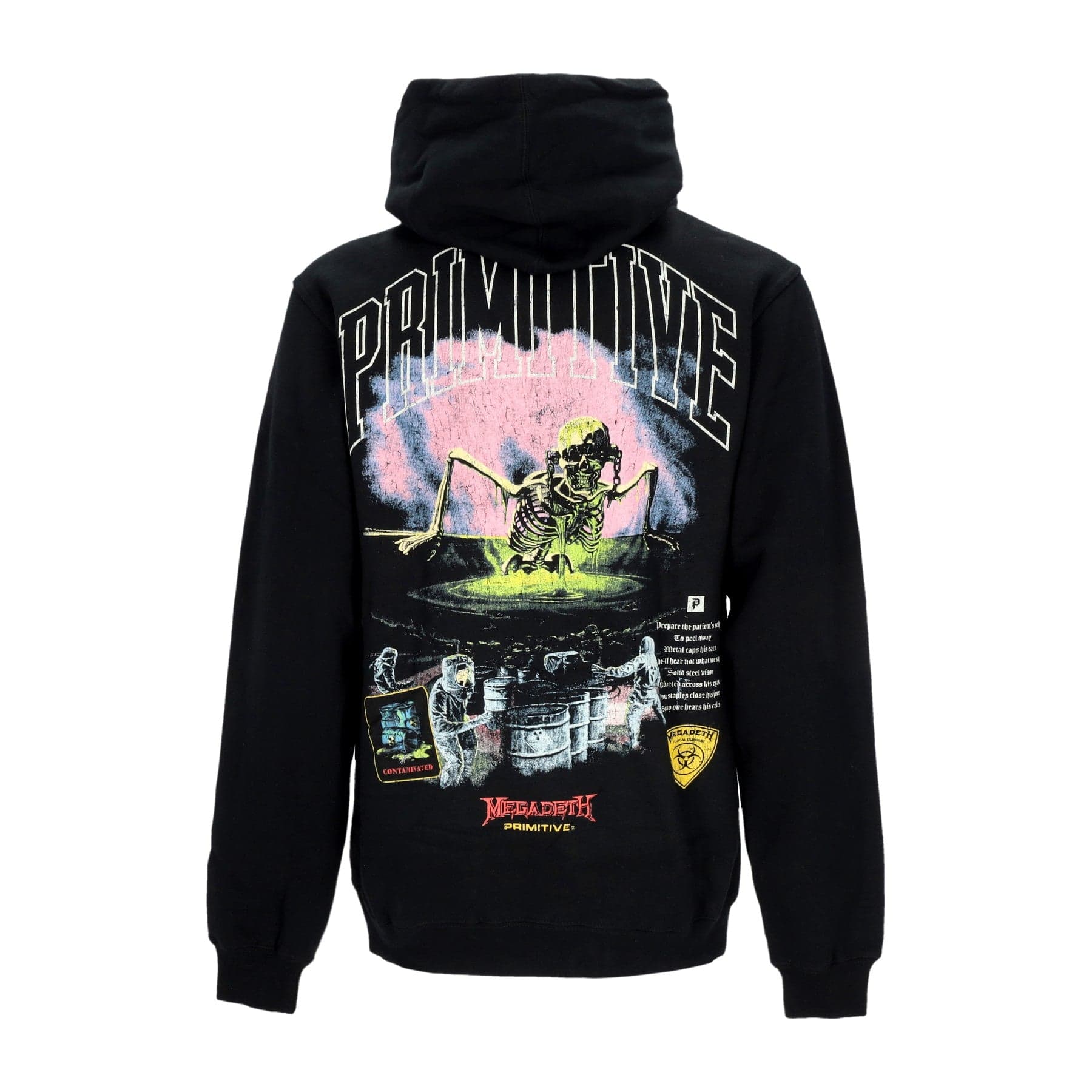 PRIMITIVE Felpa Cappuccio Uomo Birth Hoodie X Megadeth Black - 3