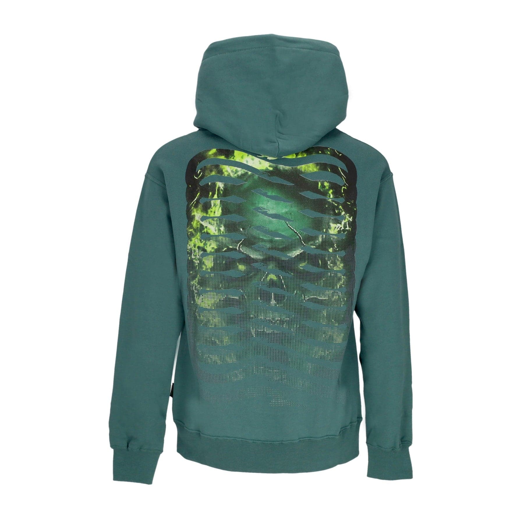 PROPAGANDA Felpa Cappuccio Uomo Ribs Oxide Hoodie Forest - 3