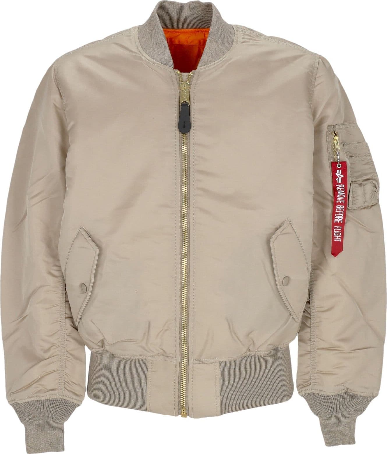 ALPHA INDUSTRIES Giubbotto Bomber Uomo Ai Ma-1 Vintage Sand