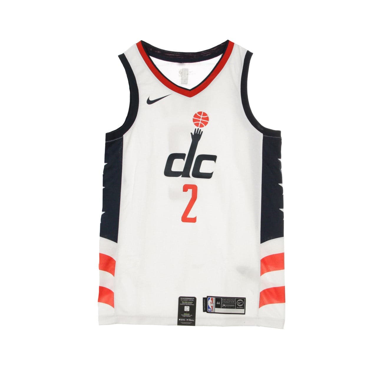 NIKE NBA Canotta Basket Uomo Nba Swingman Jersey City Edition No 2 John Wall Waswiz White - 6