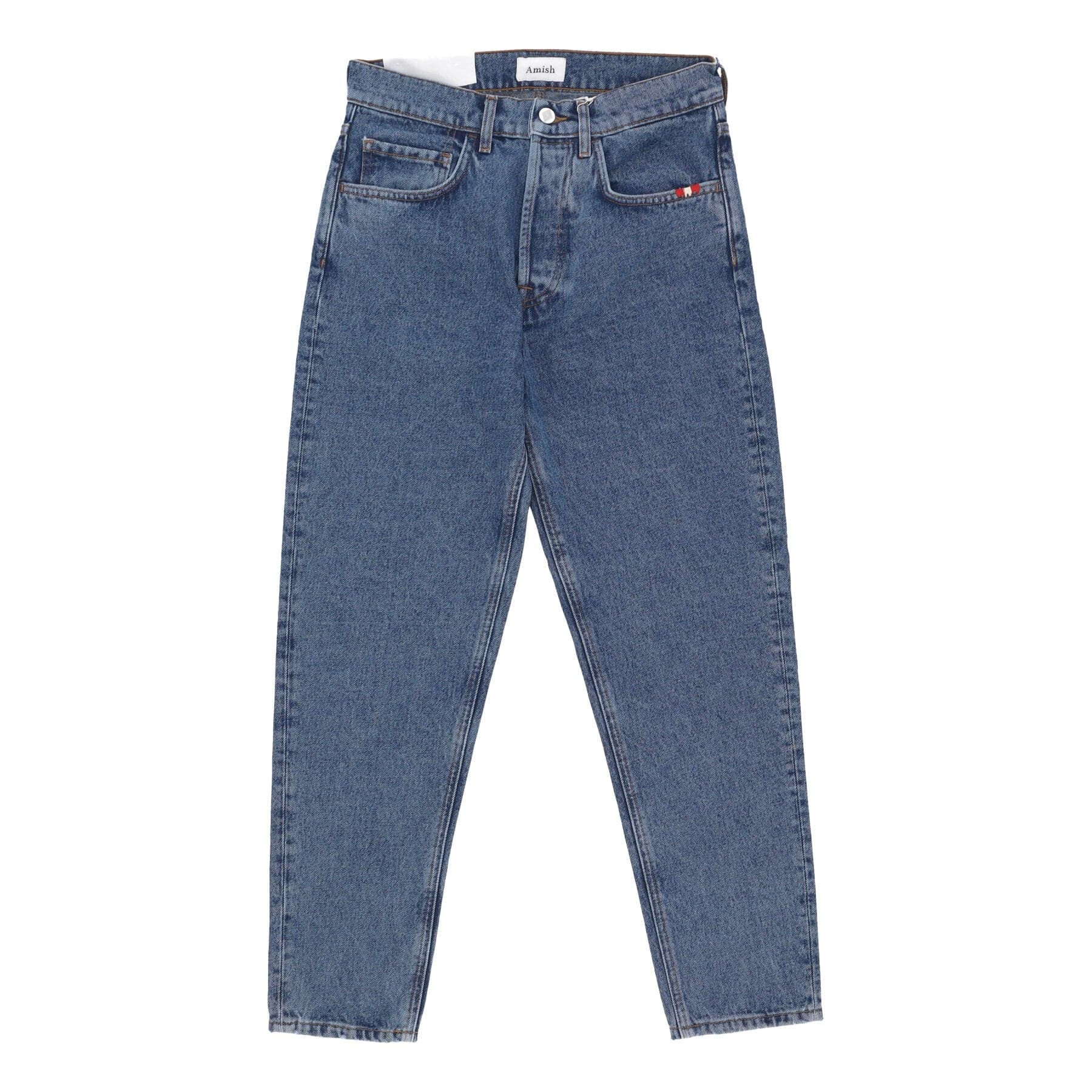 AMISH Jeans Uomo Jeremiah Denim Stone Wash Denim - 3
