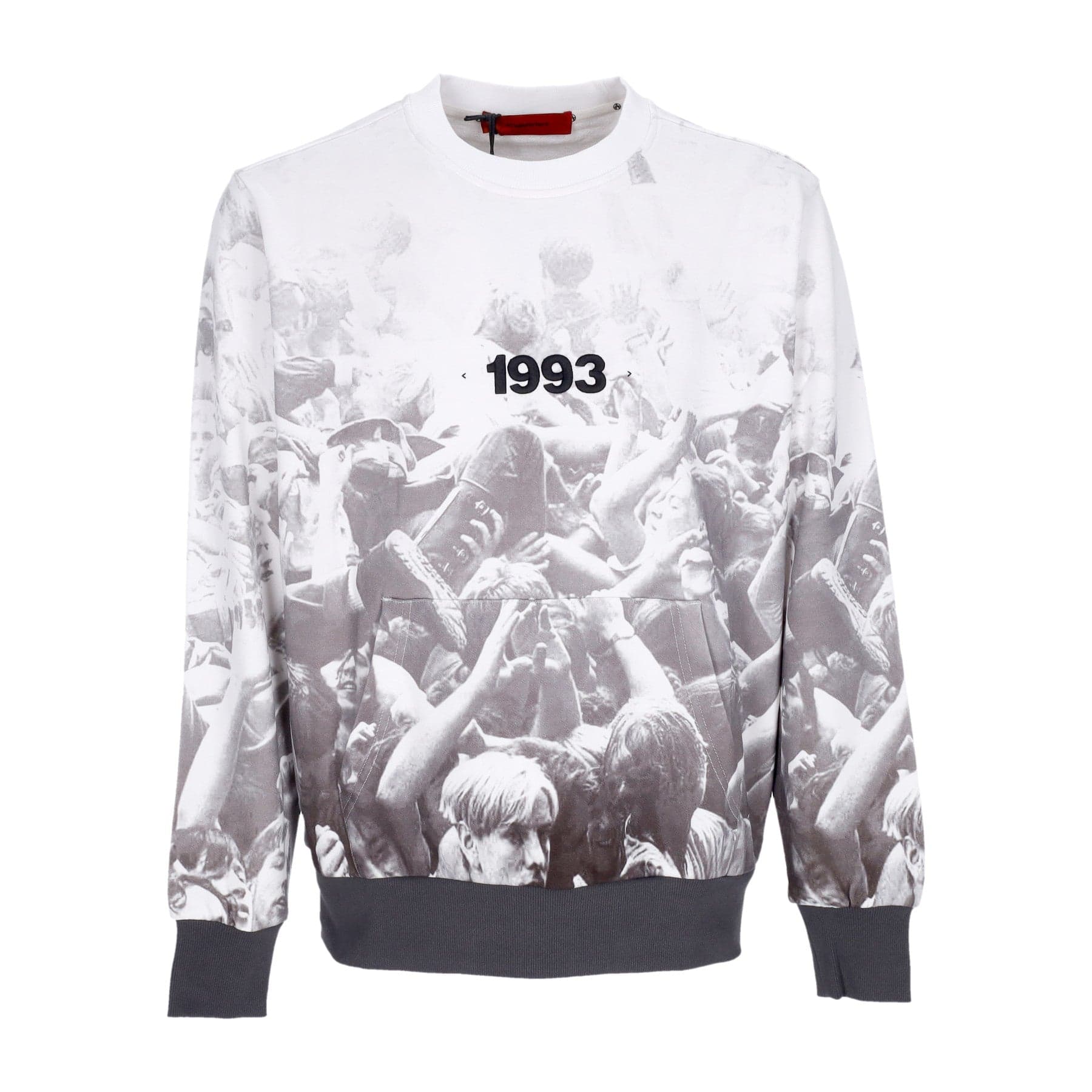 ACUPUNCTURE Felpa Leggera Girocollo Uomo Crowd Crewneck White - 3