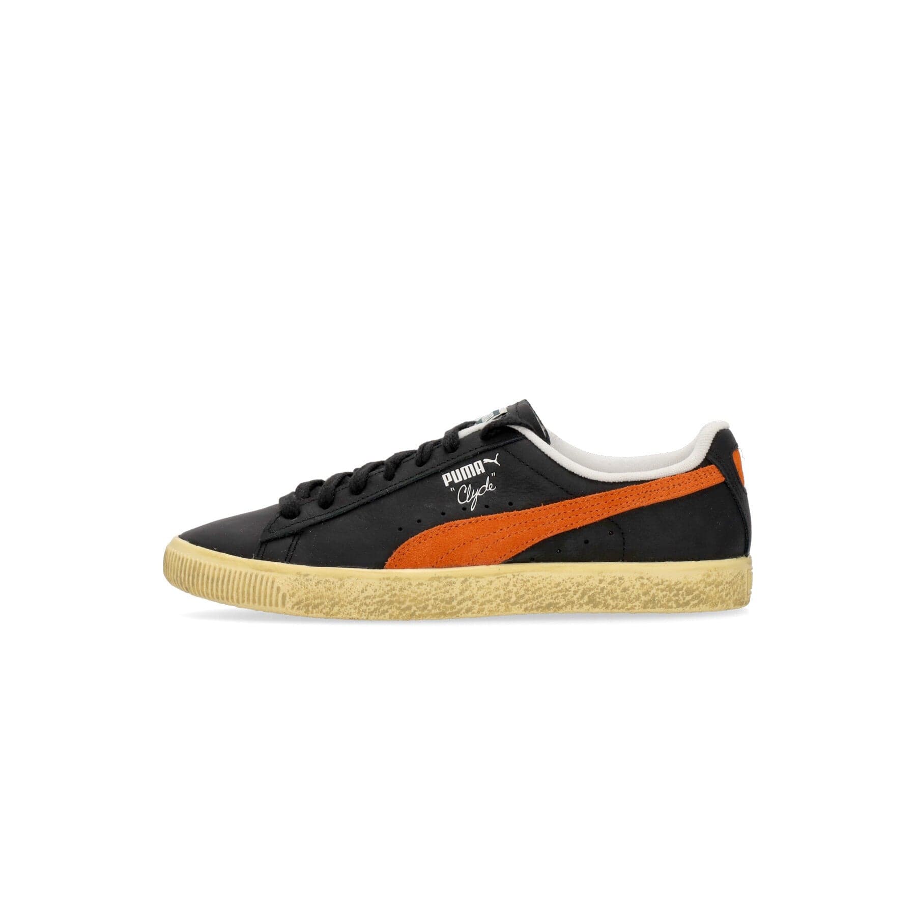 PUMA Scarpa Bassa Uomo Clyde Vintage Black/rickie Orange - 7